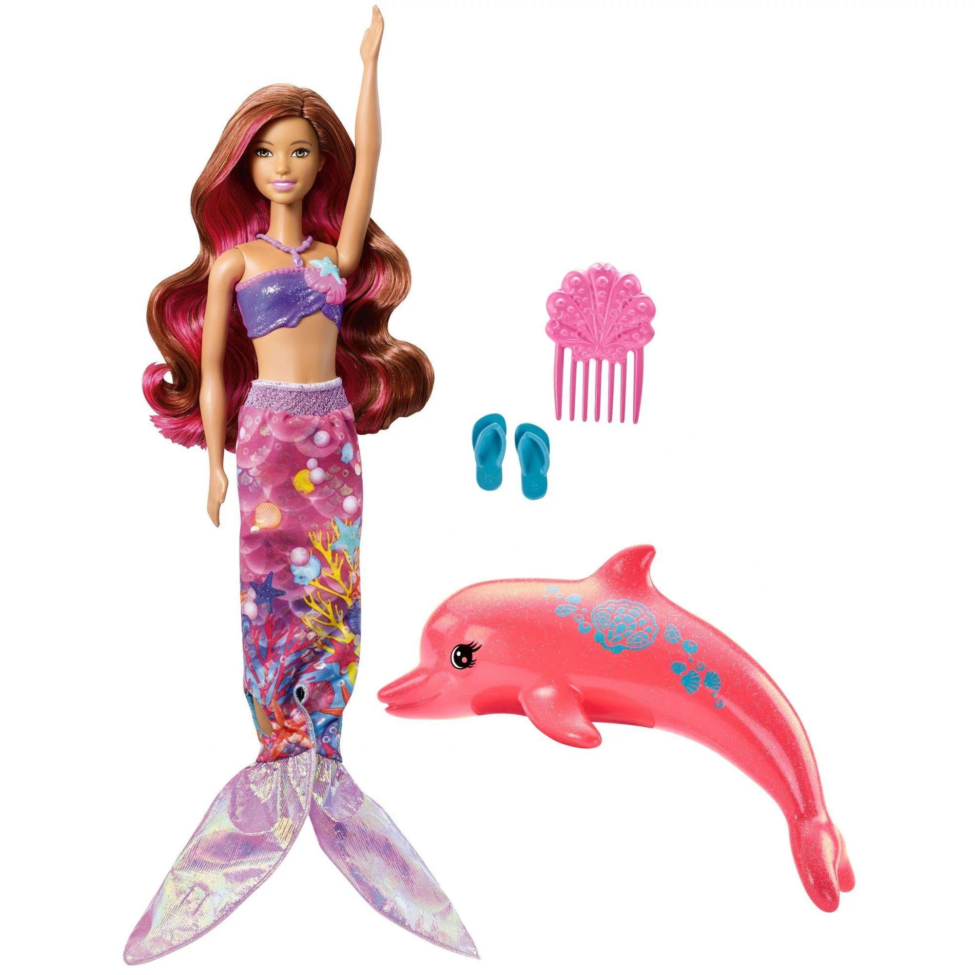 Barbie Dolphin Magic Mermaid Doll with Transforming Outfit