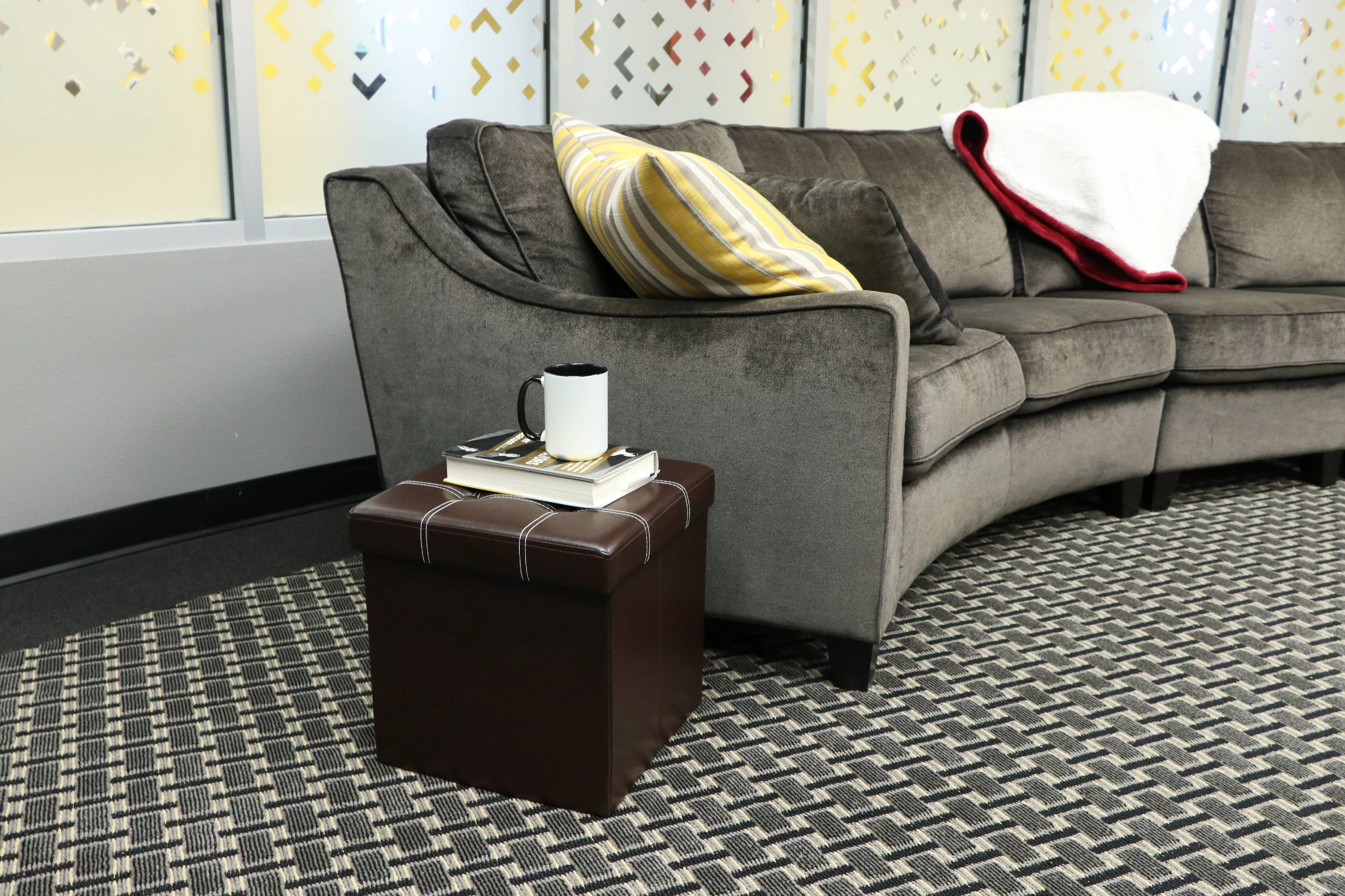 Achim Collapsible Tufted Storage Ottoman, Faux Leather 15