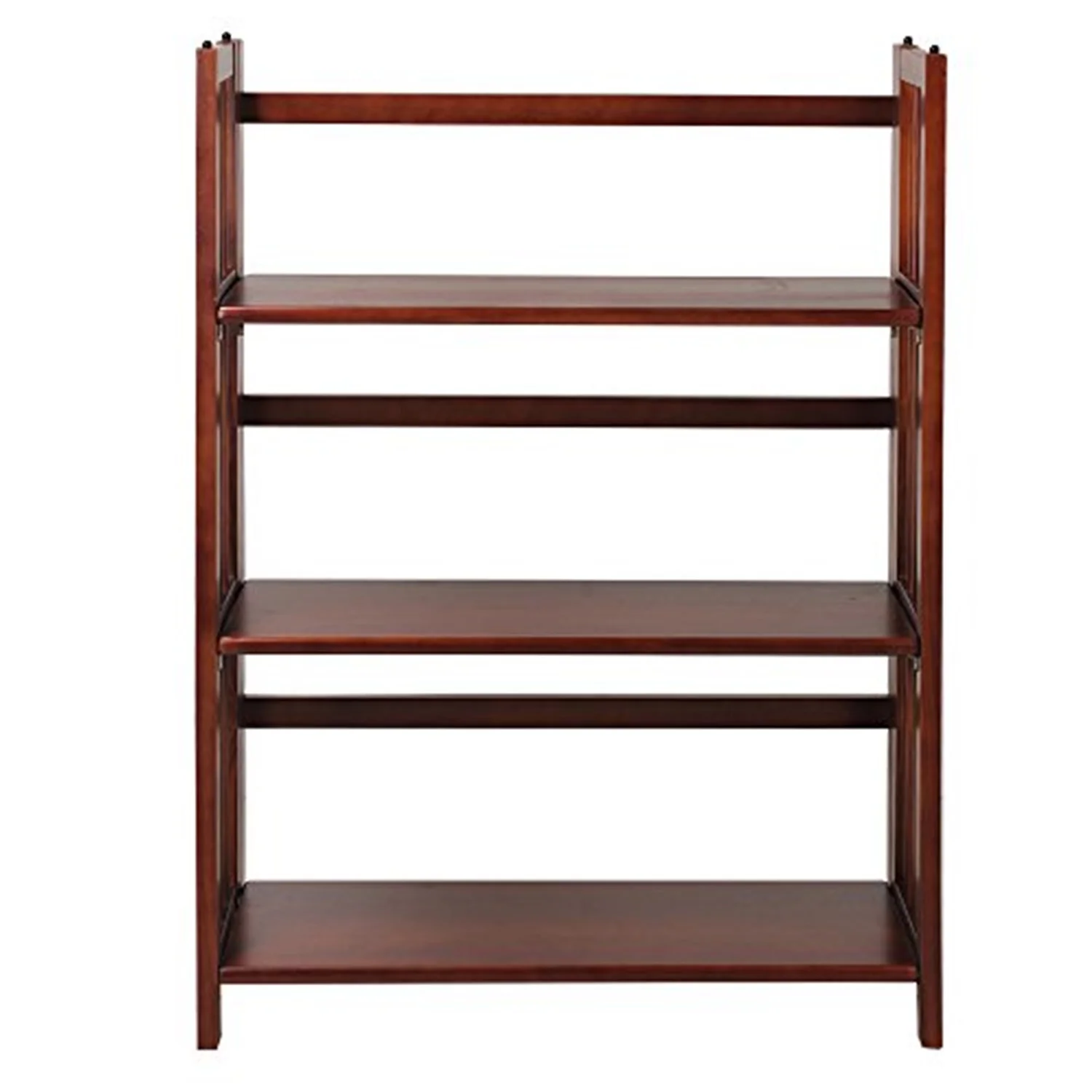 HomeStock 3-Shelf Folding Stackable Bookcase 27.5
