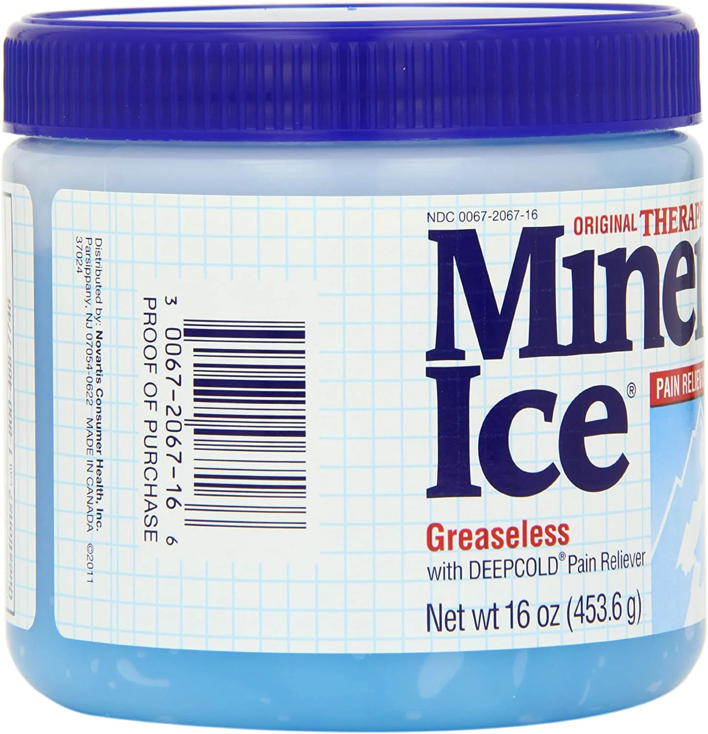 Mineral Ice Therapeutic Pain Relieving Gel, 16-Ounce Jars (Pack of 2)