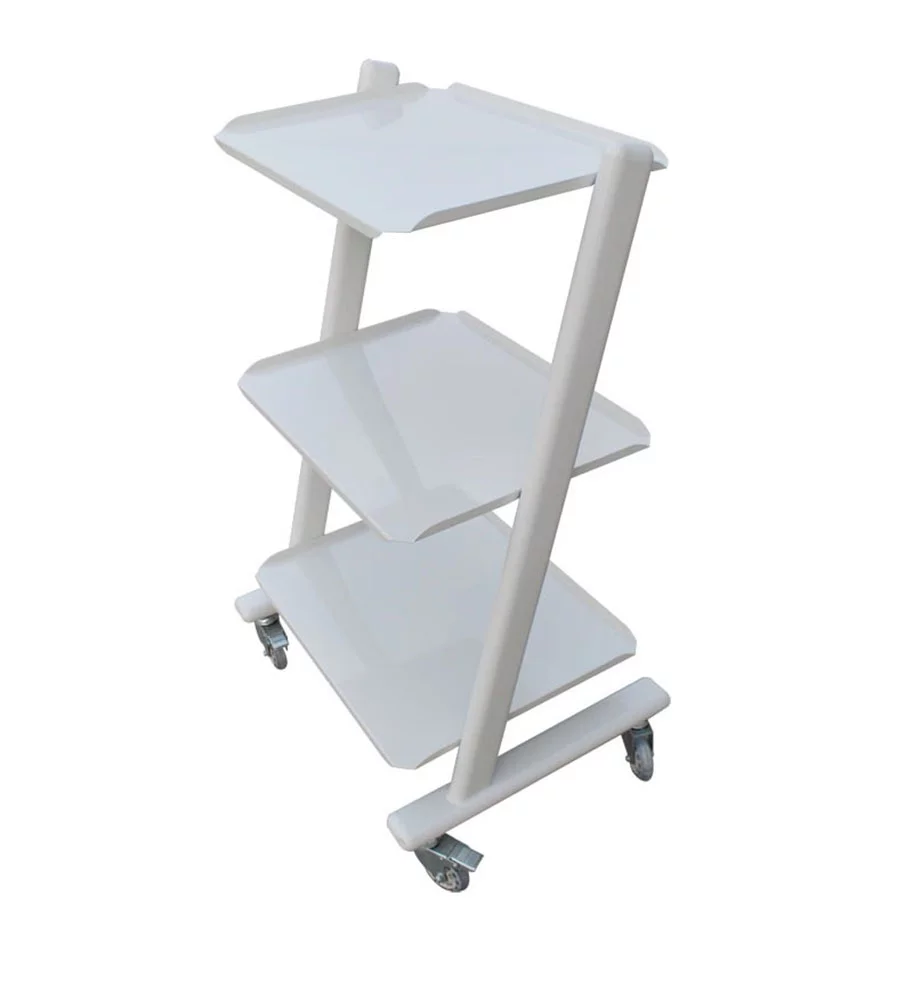 Techtongda Medical Equipment Surgical Equipment Trolley Mobile Cart Medical Steel Cart Utility Rolling Cart Trolley 3-Tier