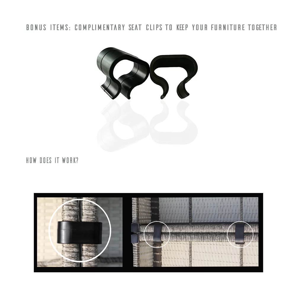 Living Source International Rattan Wicker Fully Assembled 4 - Person Seating Group with Cushions