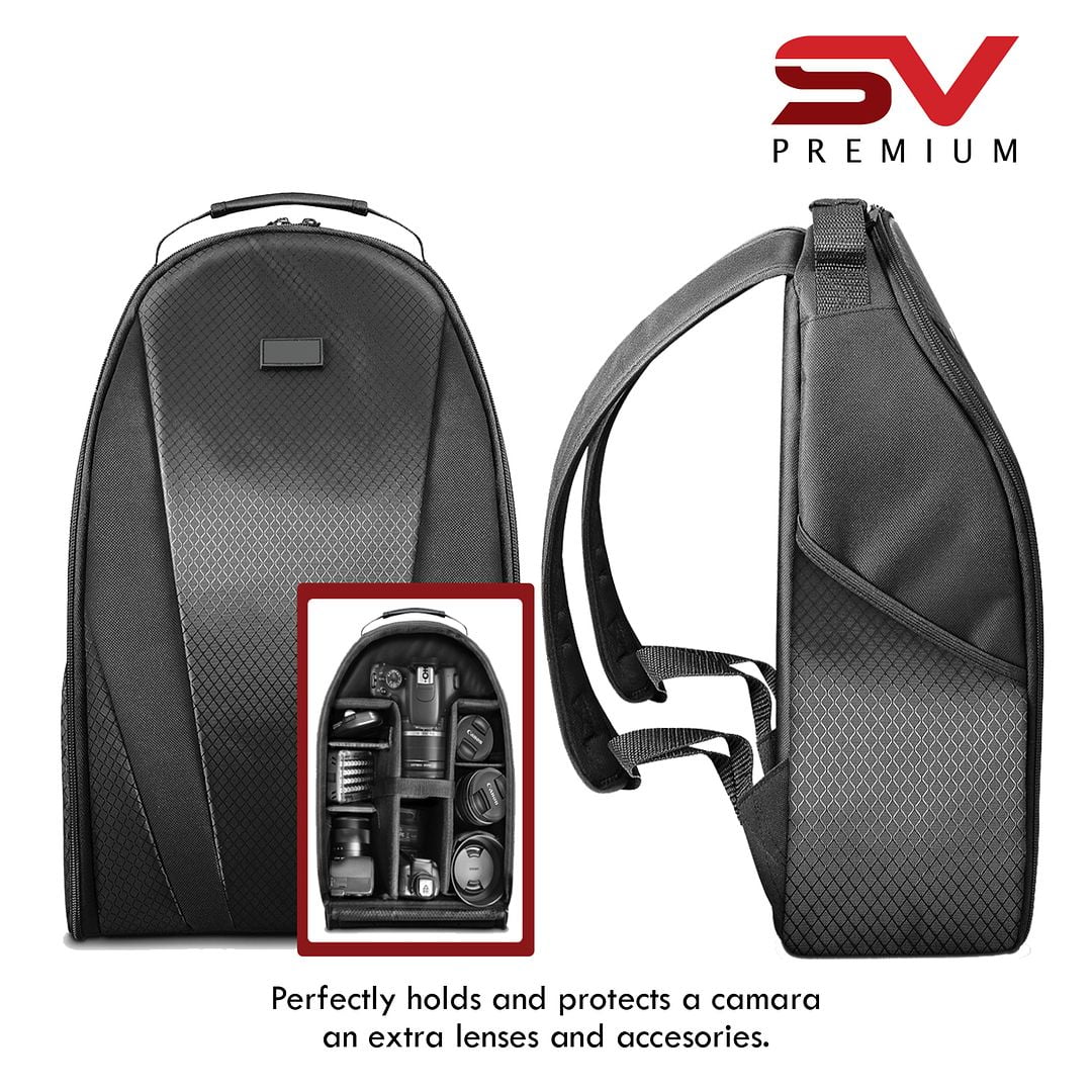 Canon EOS Rebel T7 DSLR Camera with 18-55mm + 75-300mm Zoom Lens + SanDisk 32GB Memory + Tripod + Backpack + SV Premium Accessory Bundle