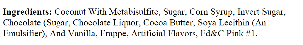 Beulah's Rainbow Coconut Strips 1 Pound Package, 20 Pieces of Candy, Unwrapped Coconut Candy Bars