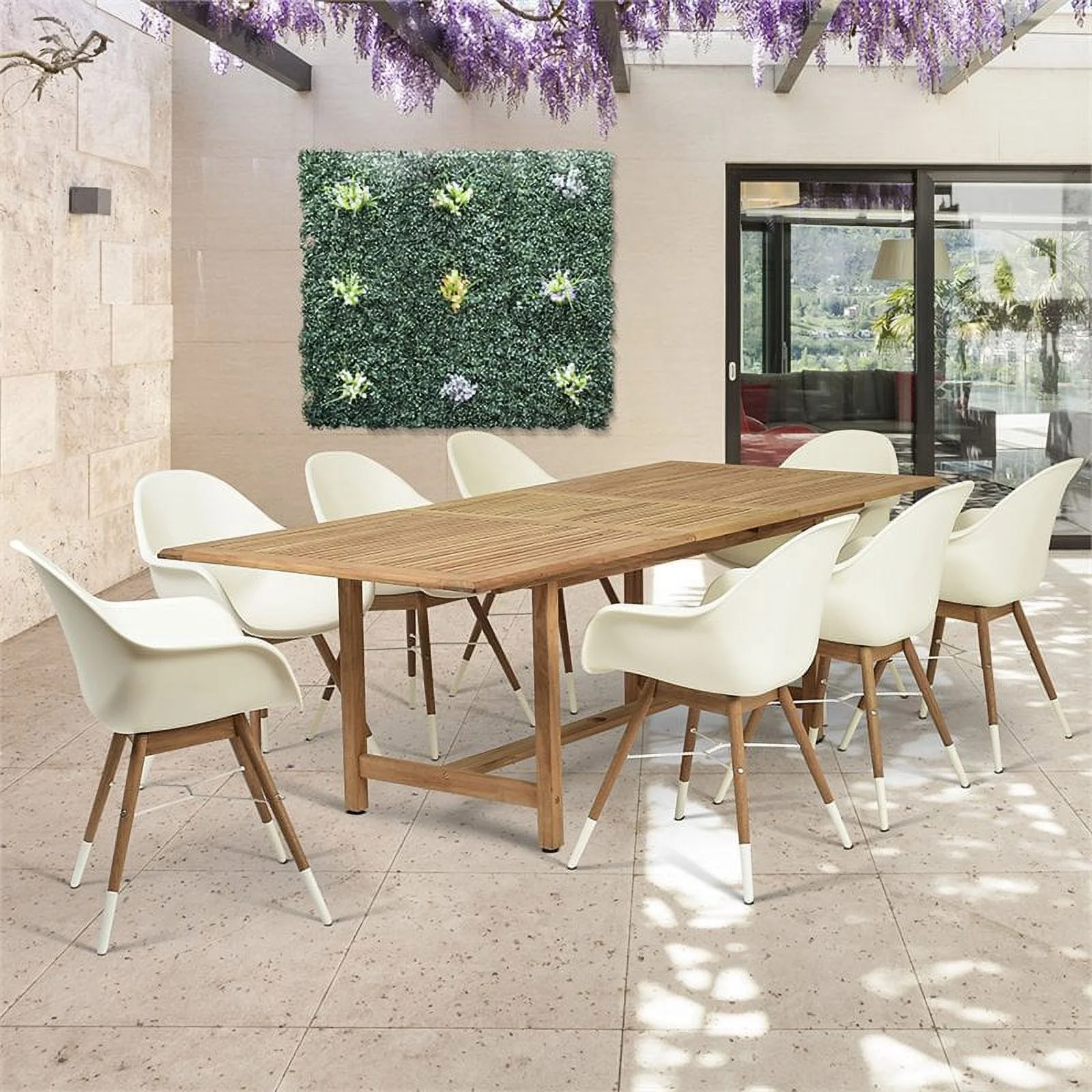 International Home Amazonia Charlotte 9 Piece Patio Dining Set