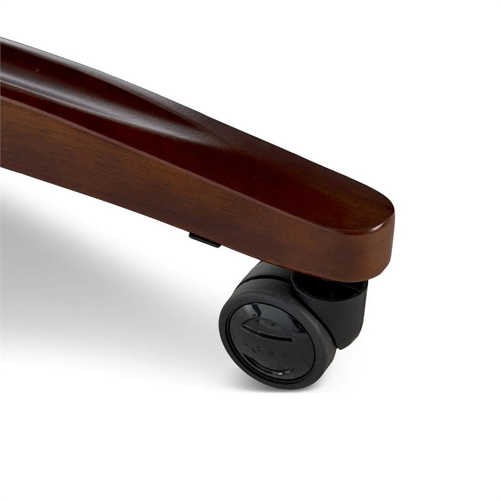 Scranton & Co Upholstered Modern Faux Leather Executive Office Chair in Black