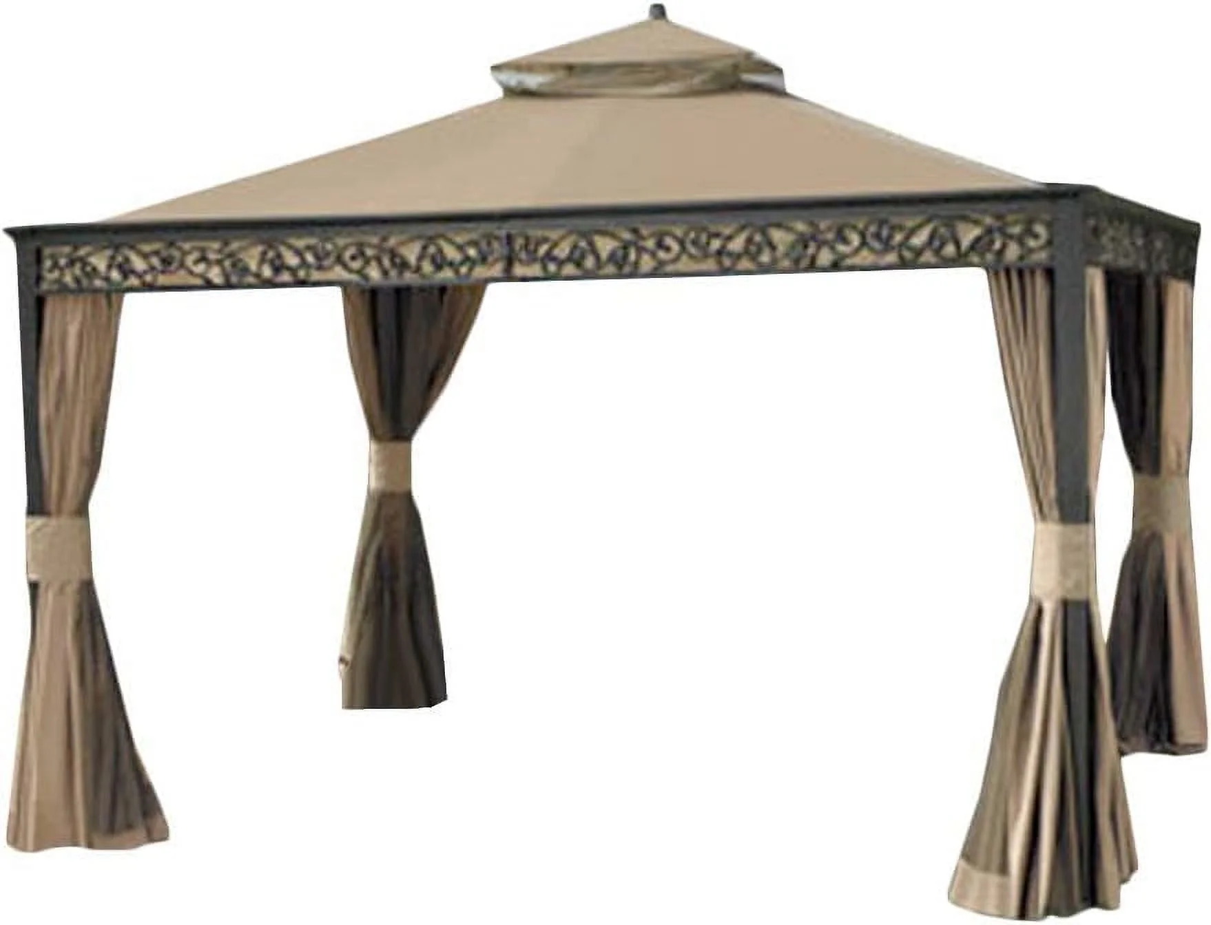 Living Home 10 X 12 Gazebo Replacement Canopy Top Cover And Net - Riplock 350