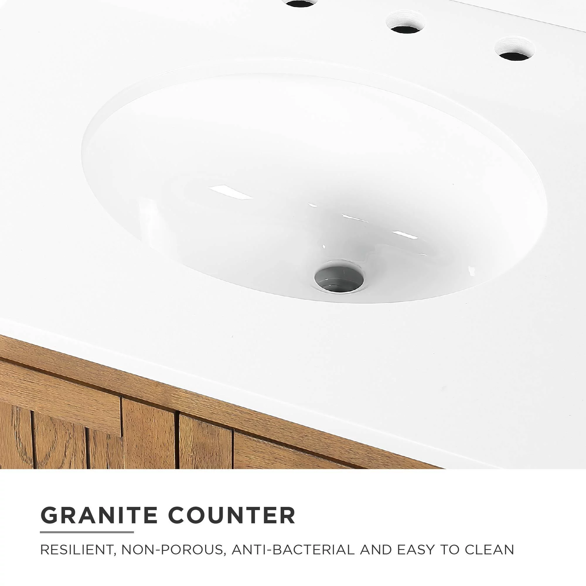 DHP Monteray Beach 24 Inch Bathroom Vanity with Sink, Natural