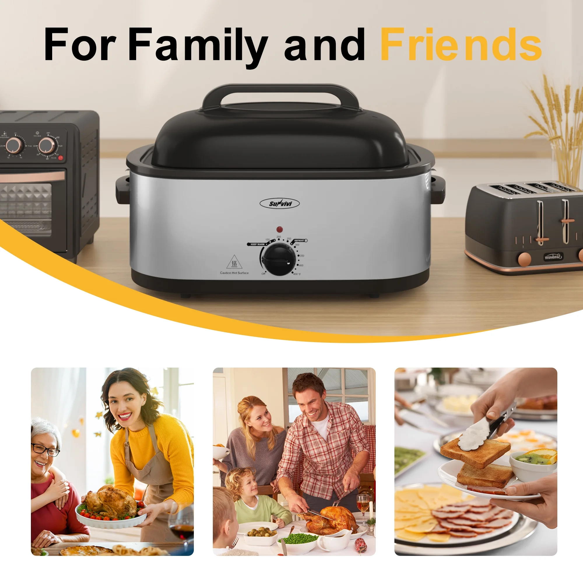 20 Quart Electric Roaster Oven