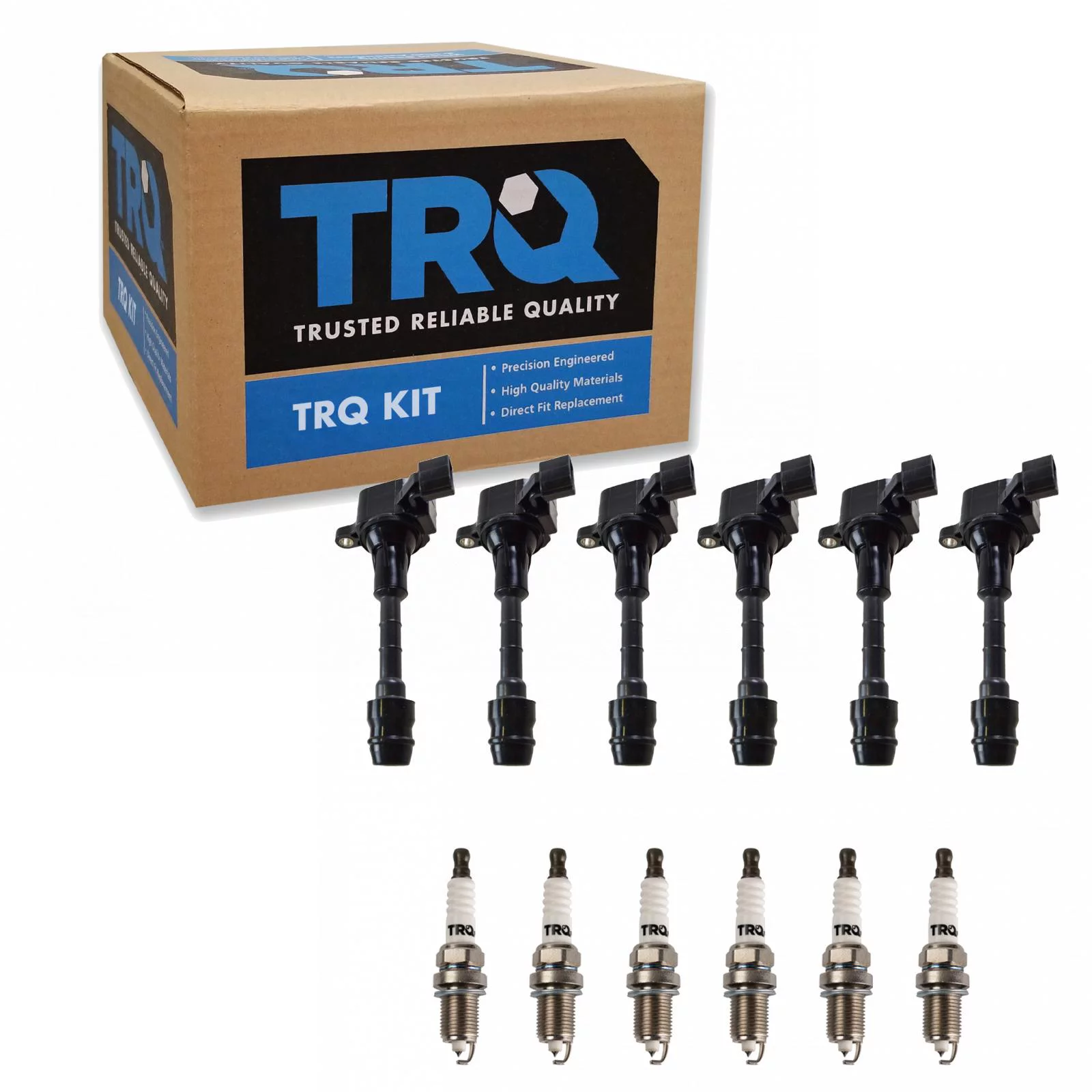 TRQ Ignition Coil & Iridium Spark Plug Kit Set for Nissan Infiniti 3.5L V6 New ICA71833 Fits select: 2003-2006 INFINITI G35, 2003-2006 NISSAN 350Z