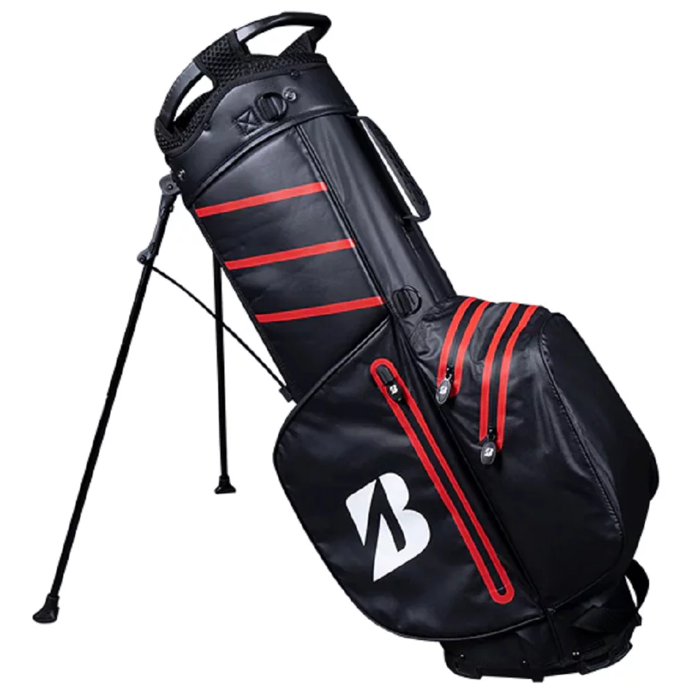NEW Bridgestone Golf Waterproof Stand / Carry Bag 4-Way Top - Black