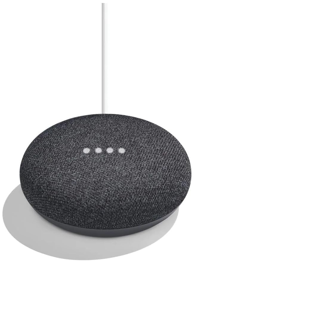 Google Nest Mini 1st Generation Bluetooth Speaker (International Version) with US Power Adapter (Slate Black)