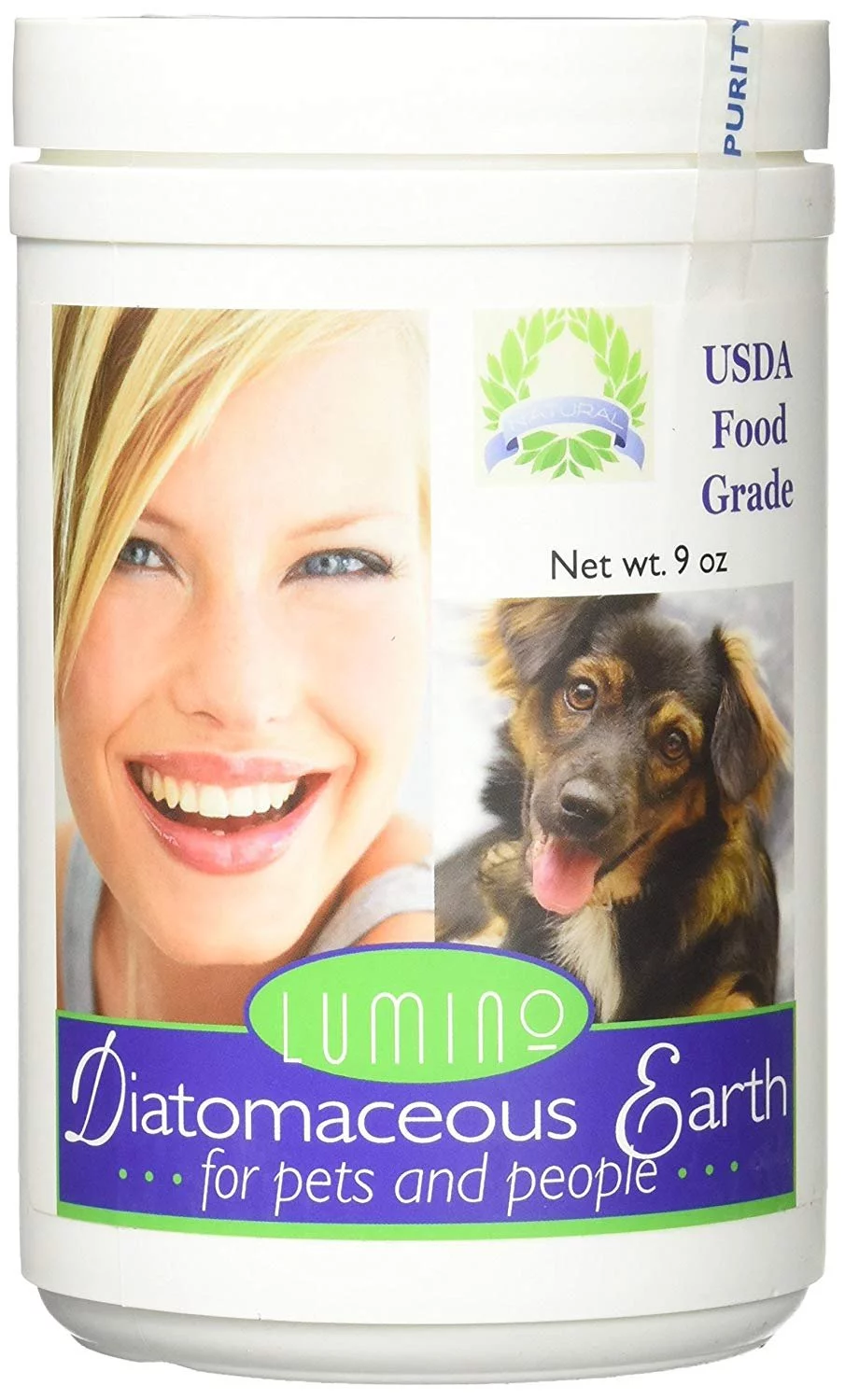 Lumino Wellness Food Grade Diatomaceous Earth for Pets & People 9 Oz