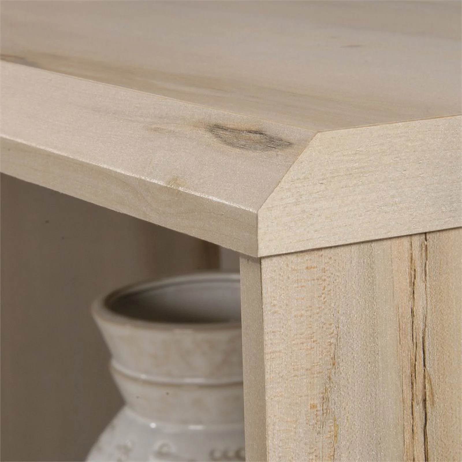 Pemberly Row Mid-Century Engineered Wood Bookcase in Pacific Maple