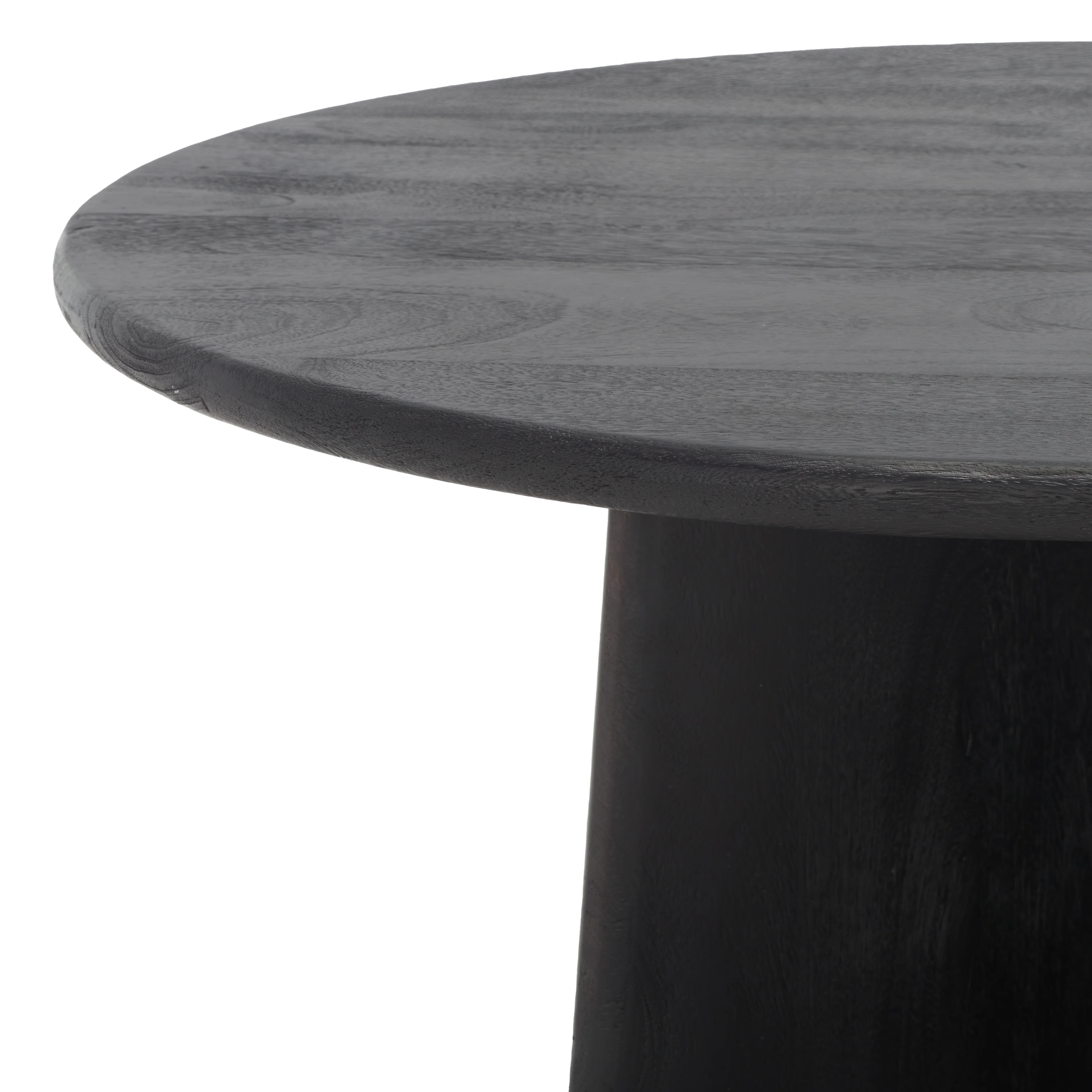 SAFAVIEH Couture Madilynn Modern Round Wood Coffee Table, Black