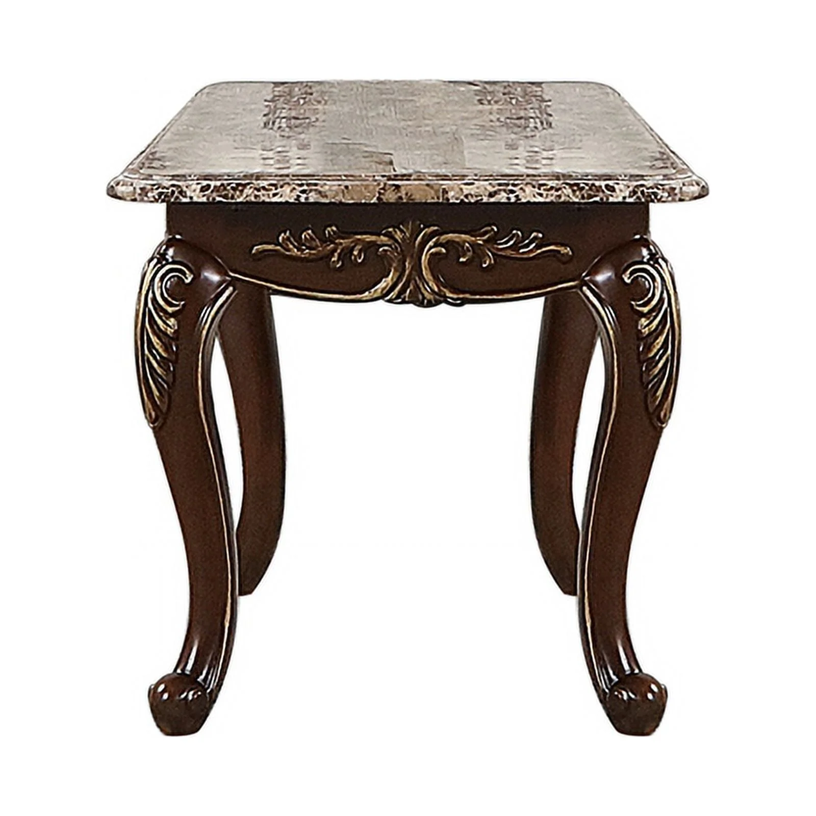 Pemberly Row Traditional End Table made with Wood in Cherry Finish