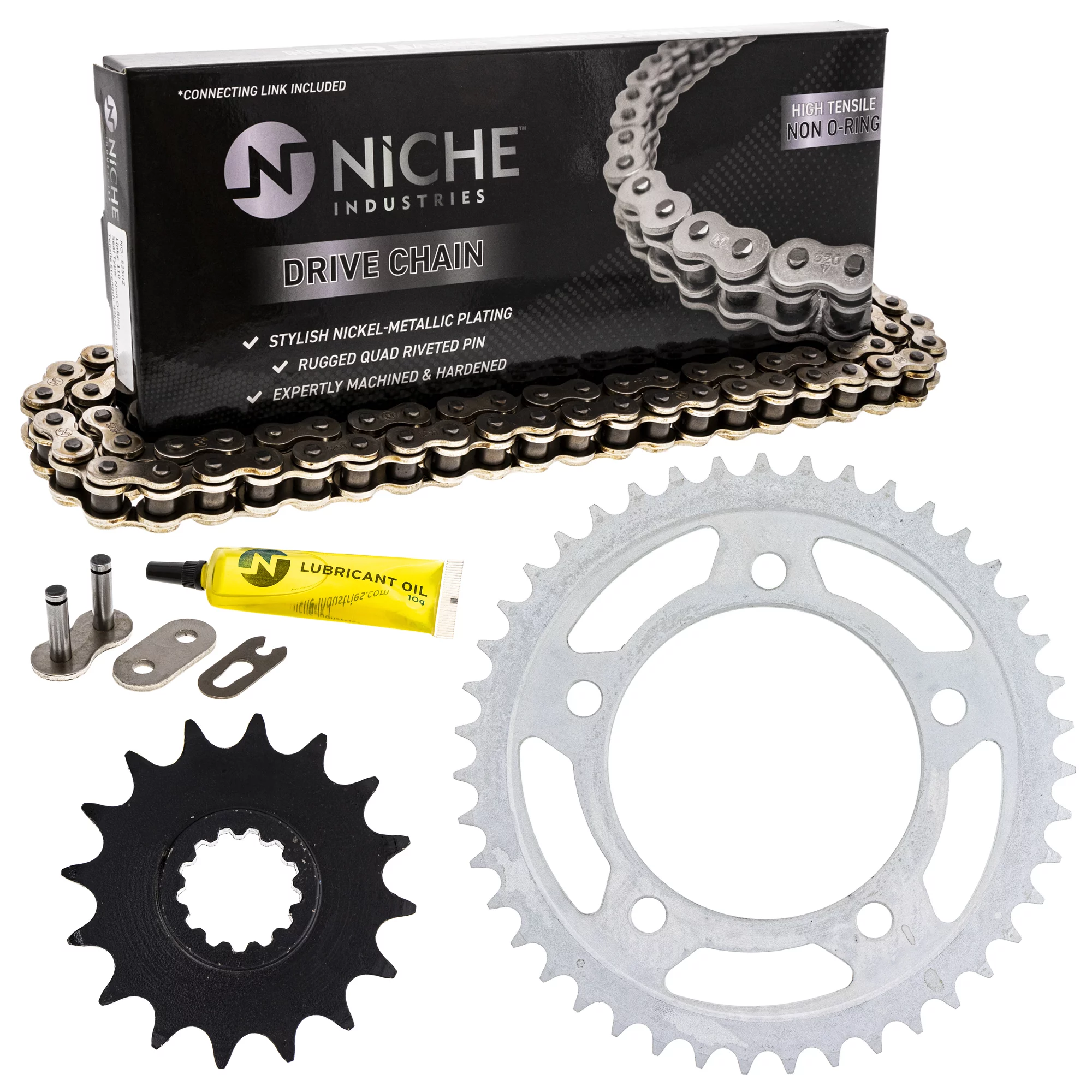 Niche Sprocket Chain Set for 1999 Honda CBR900RR 16/43T 525 Motorcycle MK1004007