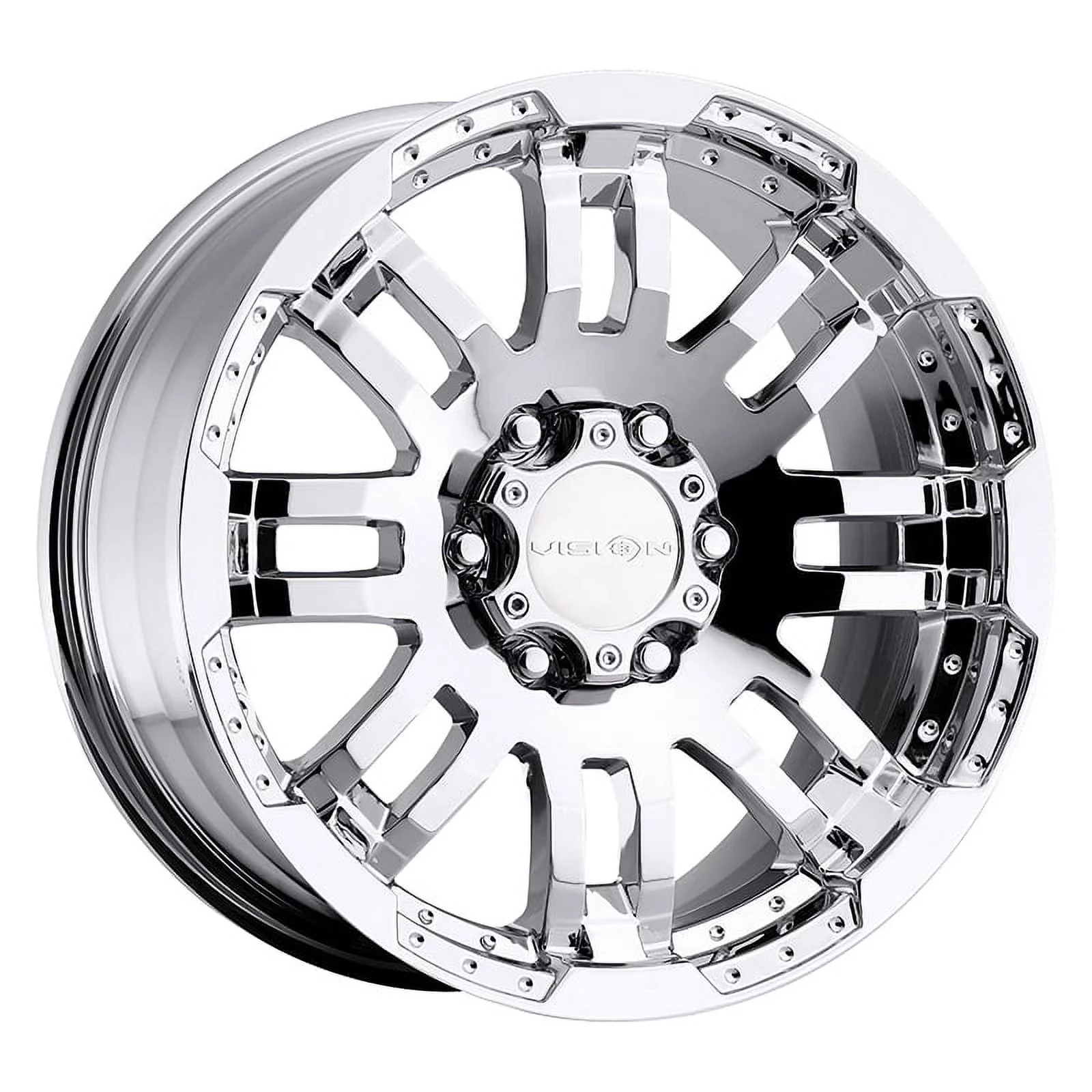 Vision Off-Road Warrior 20x9 8x165.1 18et Chrome Wheel