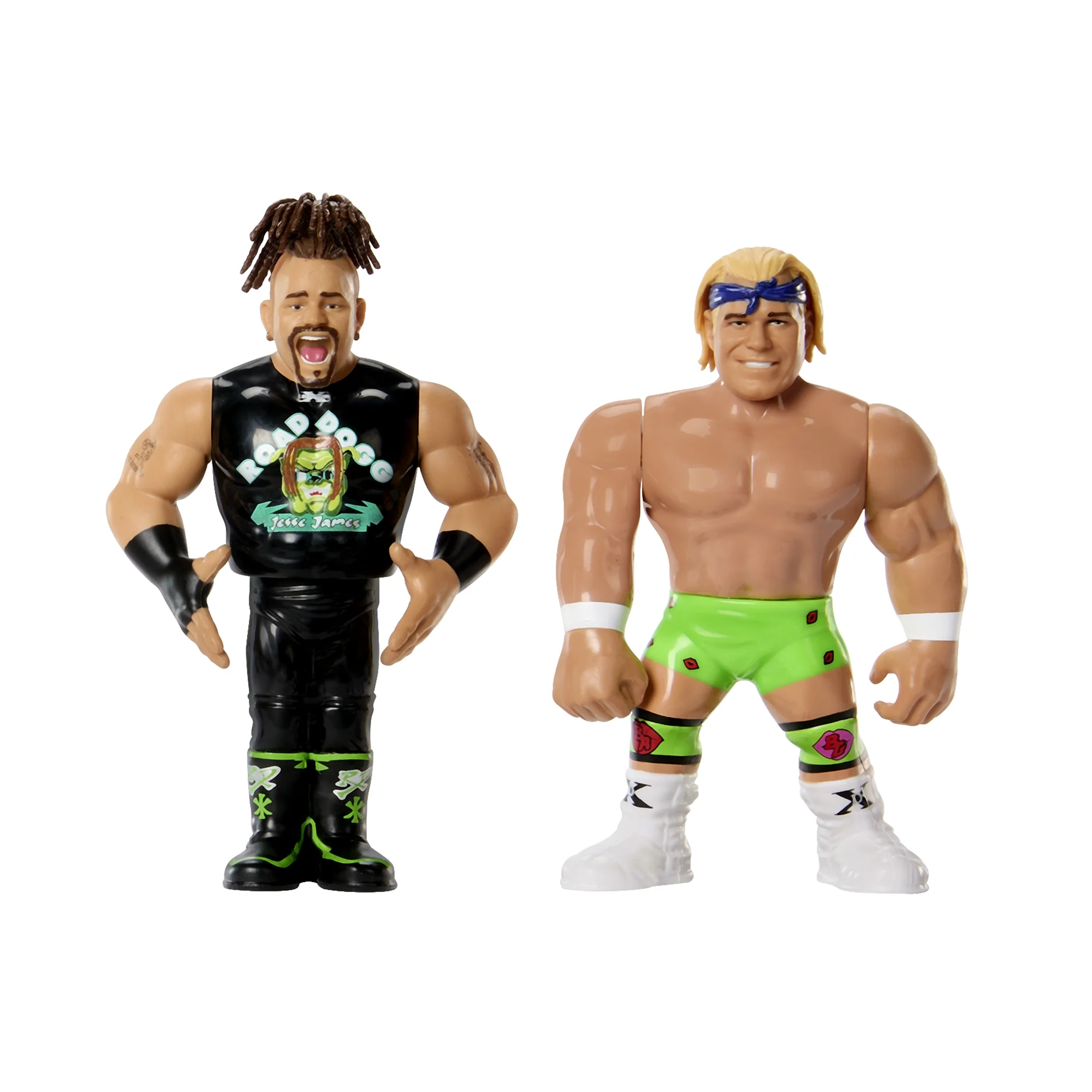 (Retro 2-Pack) New Age Outlaws (Billy Gunn & Road Dogg) - WWE Ringside Exclusive Mattel WWE Toy Wrestling Action Figures
