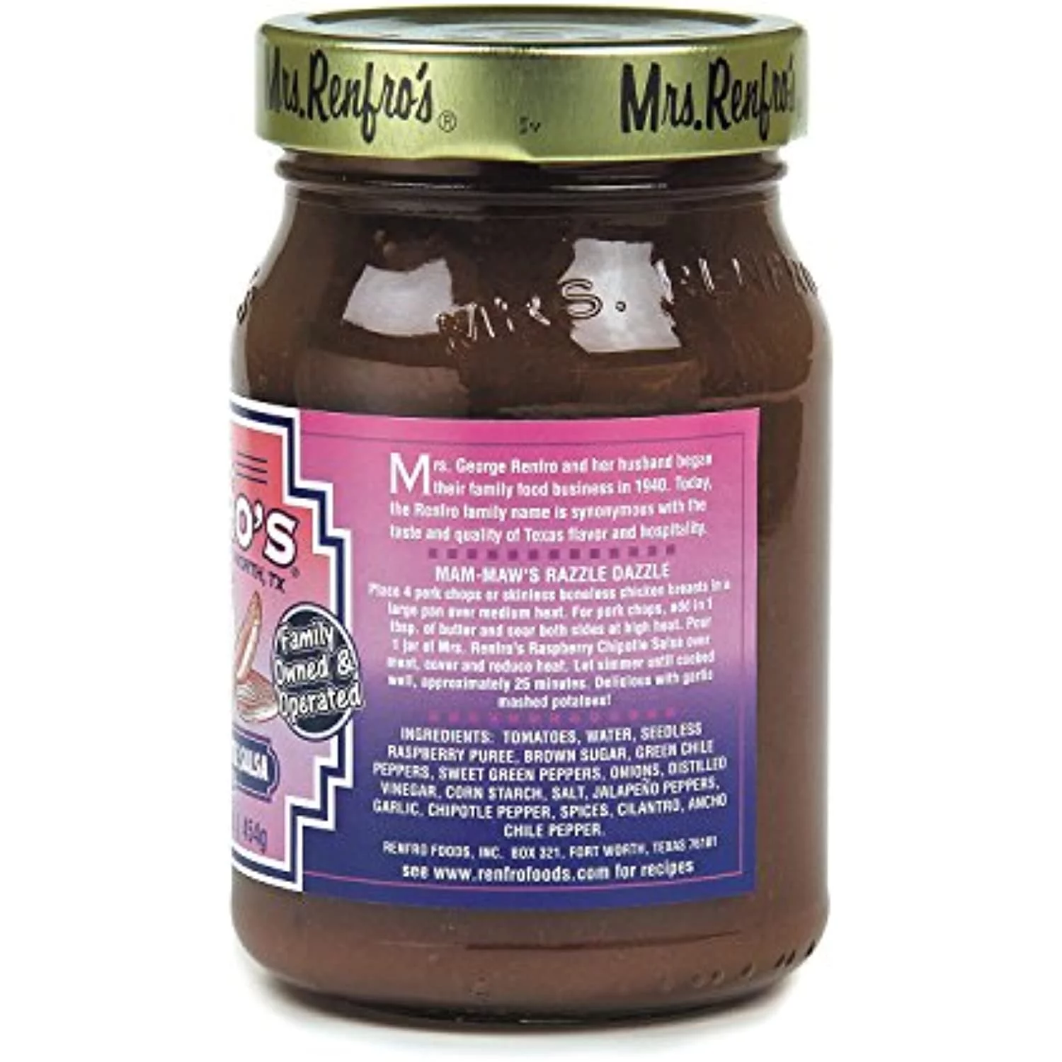 Mrs Renfro Chipotle Raspberry Salsa, 16 Oz