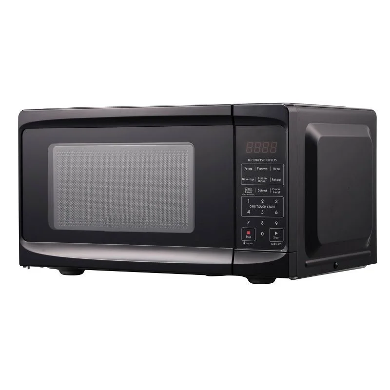 YLZ 0.7 cu. ft. Microwave Oven, Compact Design, 6 Preset Menus, Child Safety Lock, Add 30 Seconds Feature