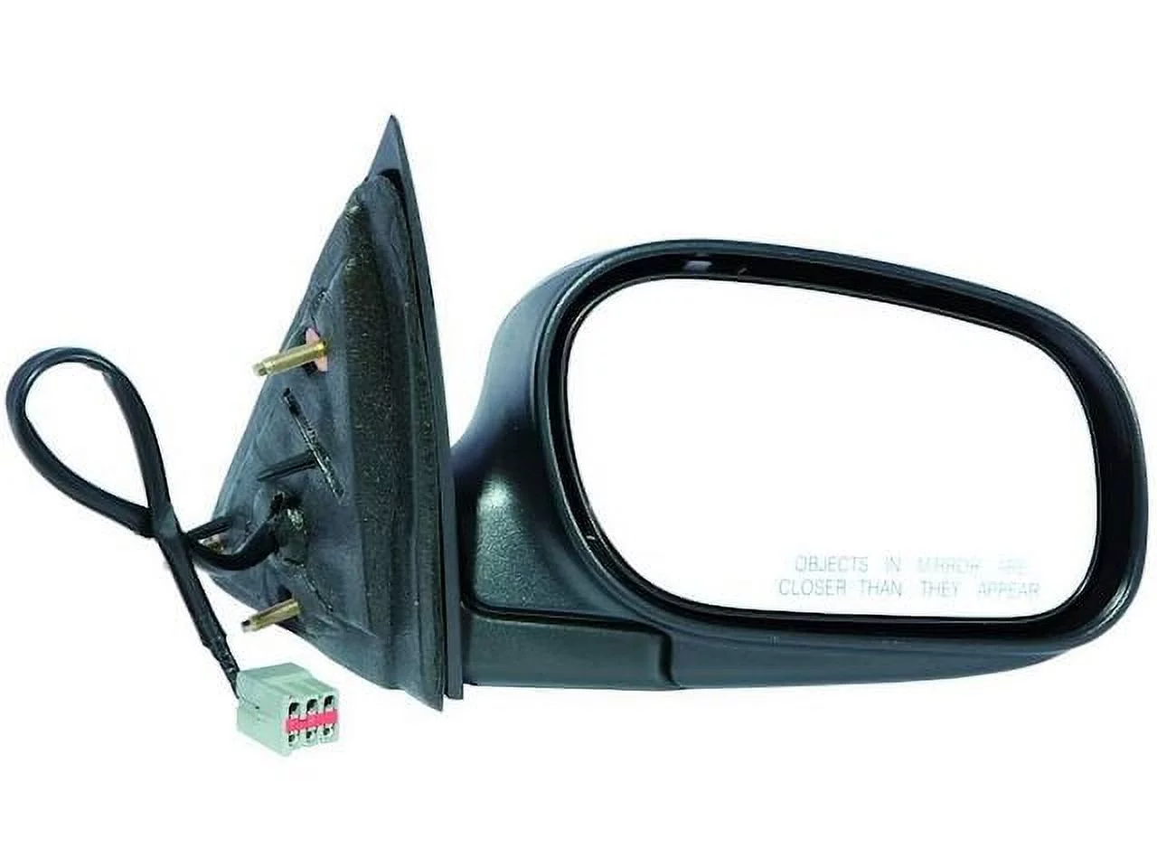 Right Passenger Side Power Mirror - Gloss Black - without Heated Glass - Compatible with 1998 - 2008 Ford Crown Victoria 1999 2000 2001 2002 2003 2004 2005 2006 2007