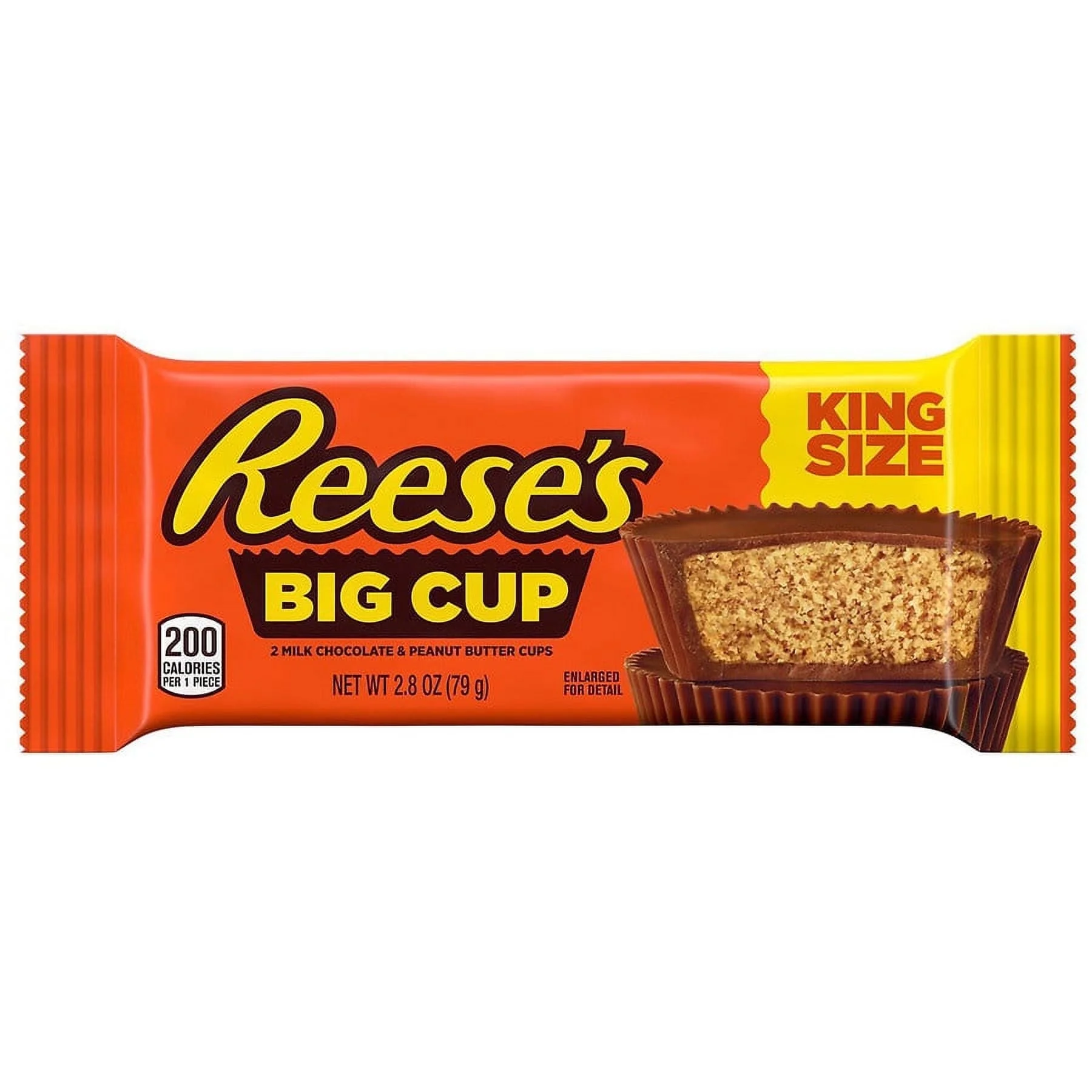 Reese's Big Cup Candy King Size Pack Milk Chocolate Peanut Butter1.4oz x 2 pack