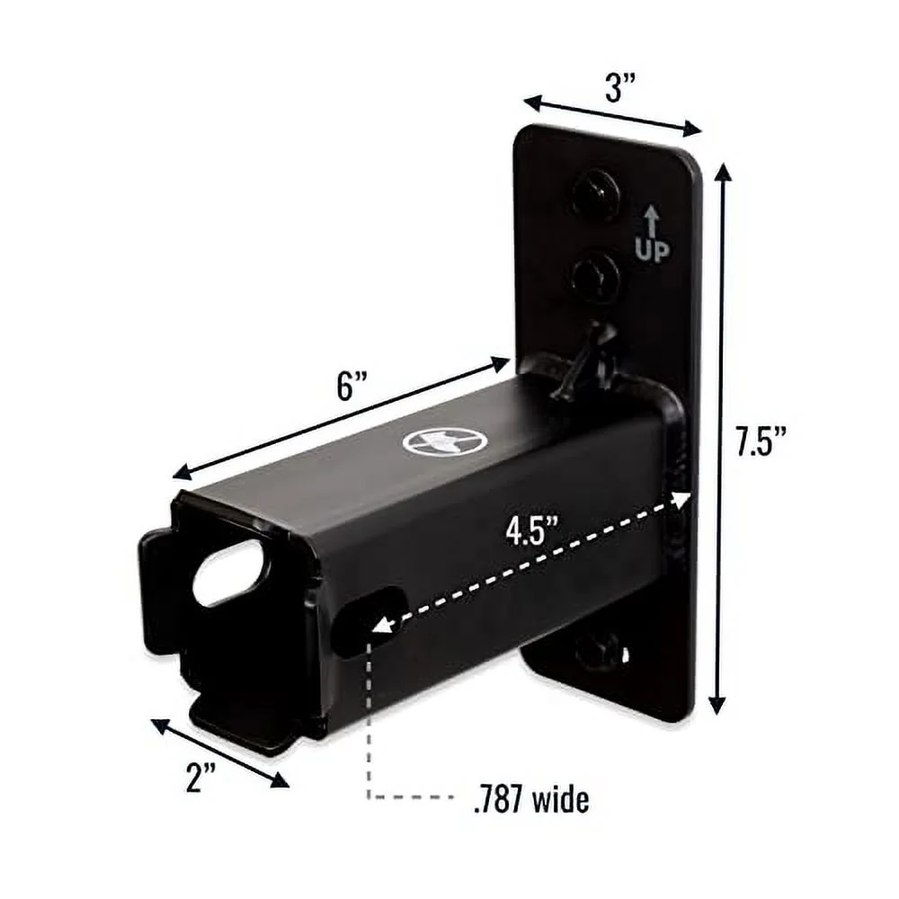 StoreYourBoard Hitch Wall Mount, Bike and Cargo Rack Hanging Garage Organizer, Trailer Hitch Receiver Storage, Holds Max 175 lbs (1.25 inch)