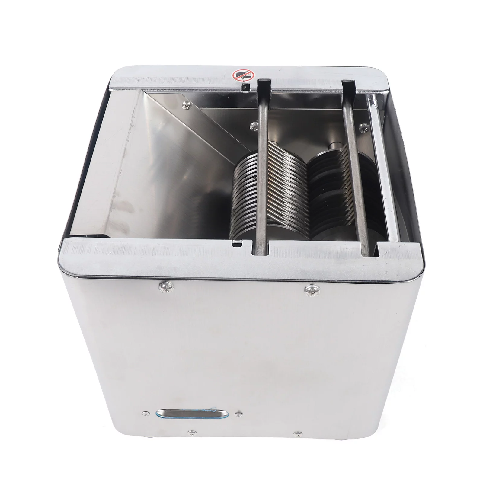 Meat Slicer Restaurant Commercial Meat Slicer 8.5 mm Blade Automatic Slice Strip Cube Meat Slicer 350lb/h Stainless Steel 110V
