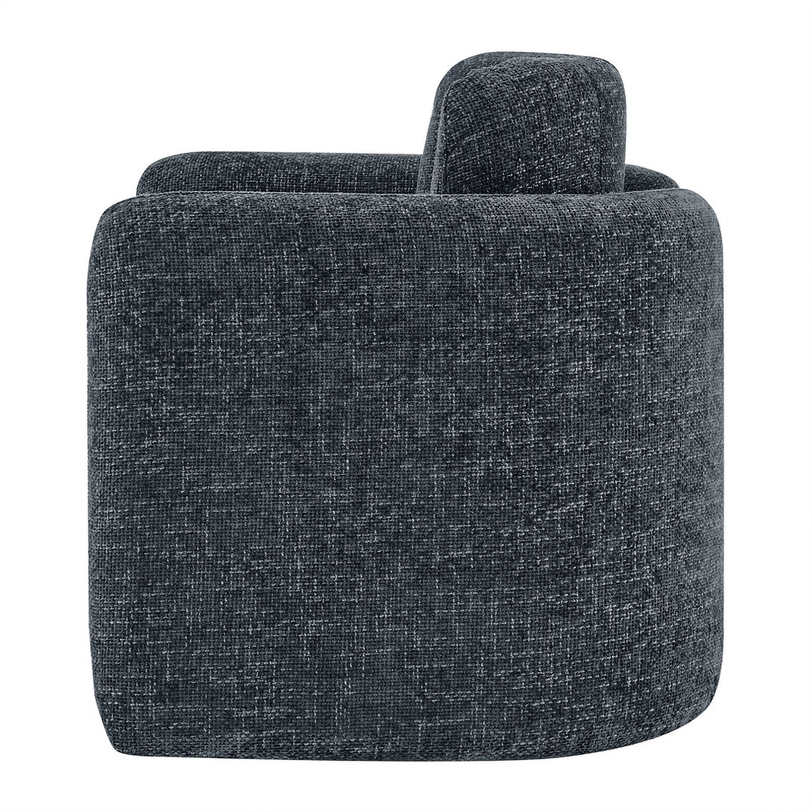 New Pacific Direct Deryll Fabric Accent Arm Chair in Grenada Charcoal
