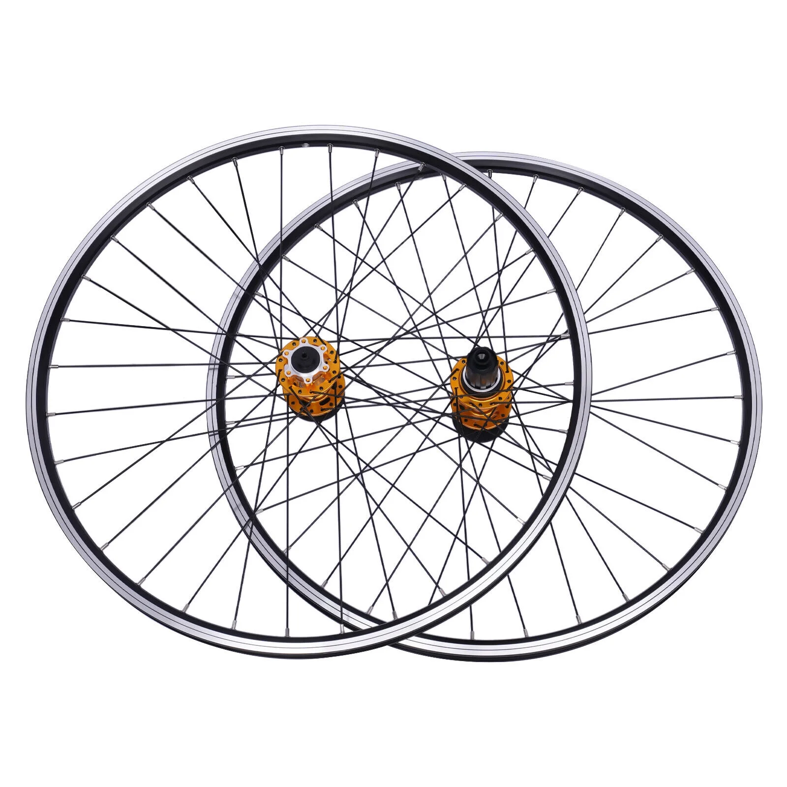 Miumaeov 27.5inch Mountain Bike Wheelset Aluminum Alloy Rim Disc Brake MTB Wheel Quick Release Front Rear Wheelset