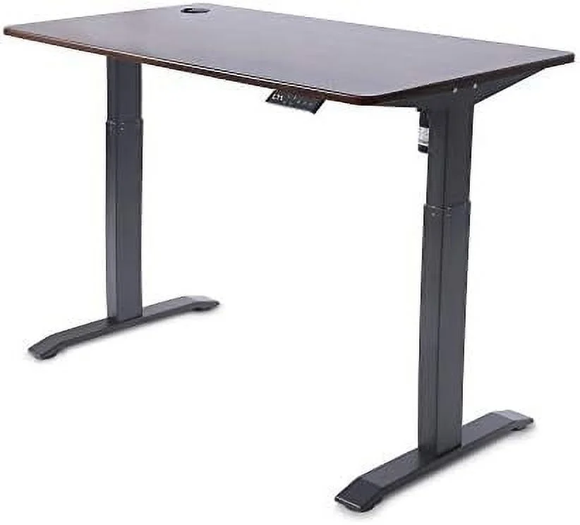 WTYNKAE Electric Height Adjustable Standing Desk  Electric Standing Workstation  Sit Stand Desk Home Office Desk Gaming Desk  Motorized Desk Whole-Piece Desk Board 48 * 24 in (KT1001-WW)