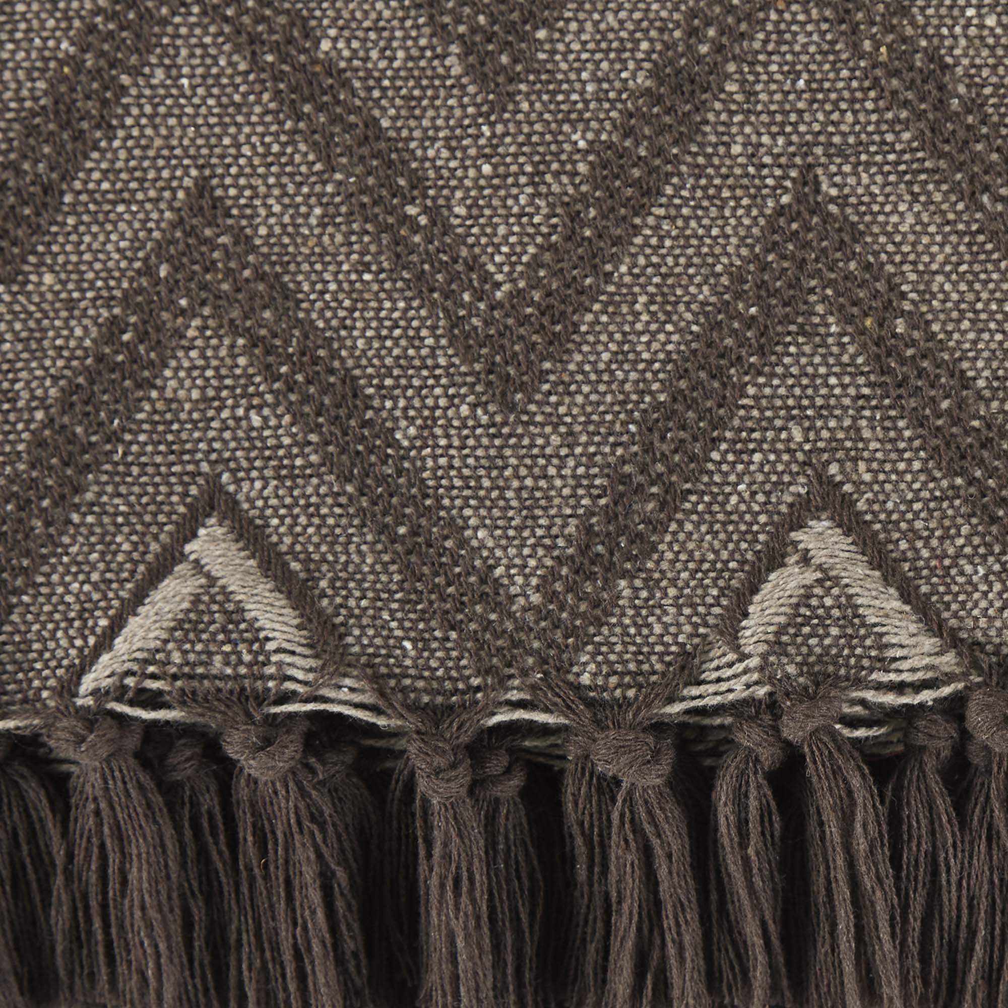 DII Stone Zig-Zag Chevron Throw