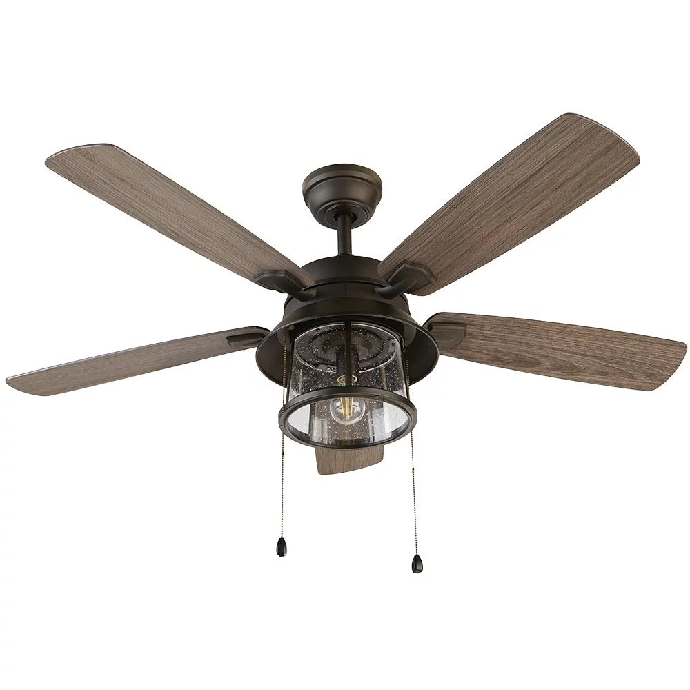 Home Decorators Shanahan 52 in. LED Indoor/Outdoor Bronze Ceiling Fan