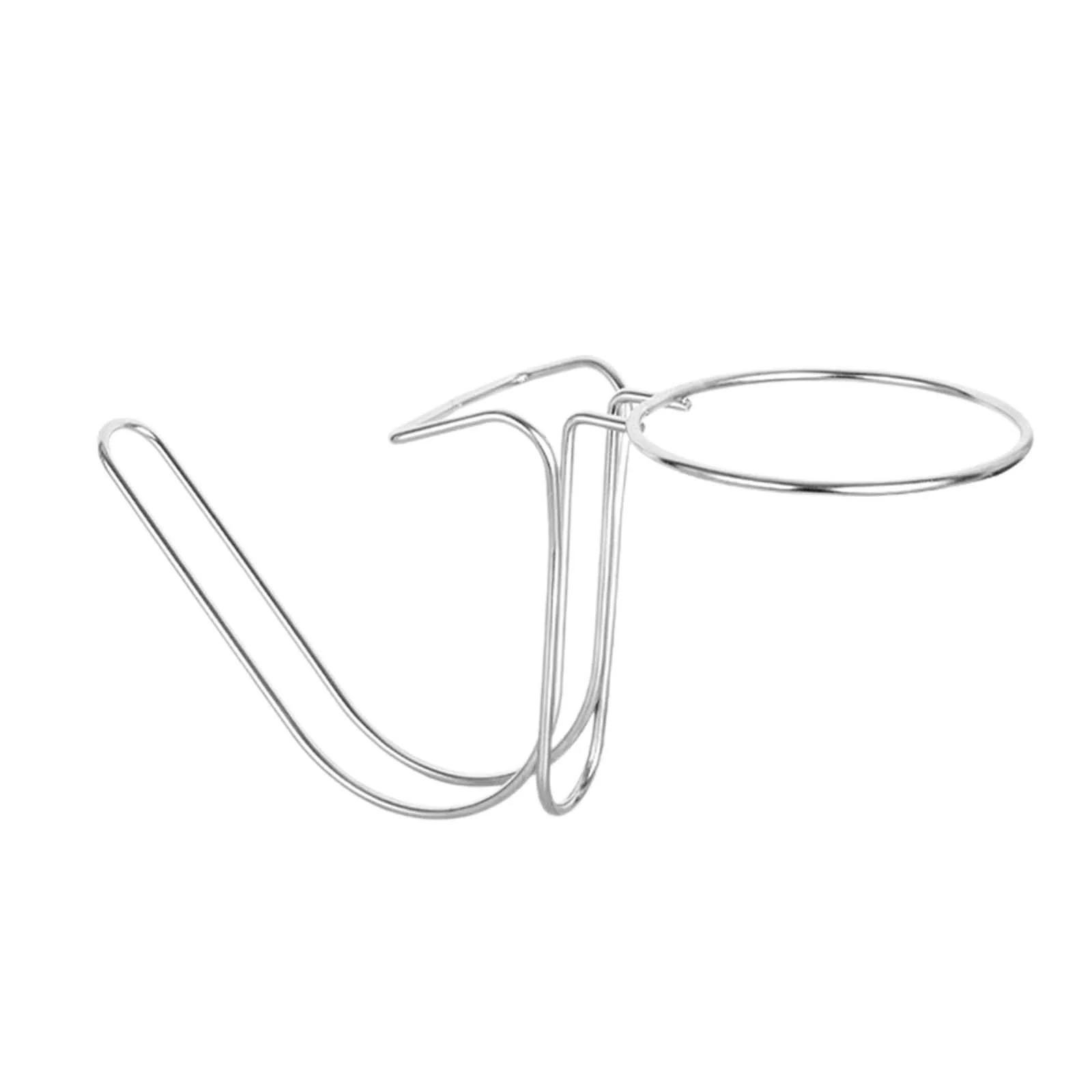 LOVIVER Desktop Ice Bucket Rack Beerbarrel Rack Sturdy Stable Lightweight Champagne Bucket Holder Stand for Camping Household 40x17cm