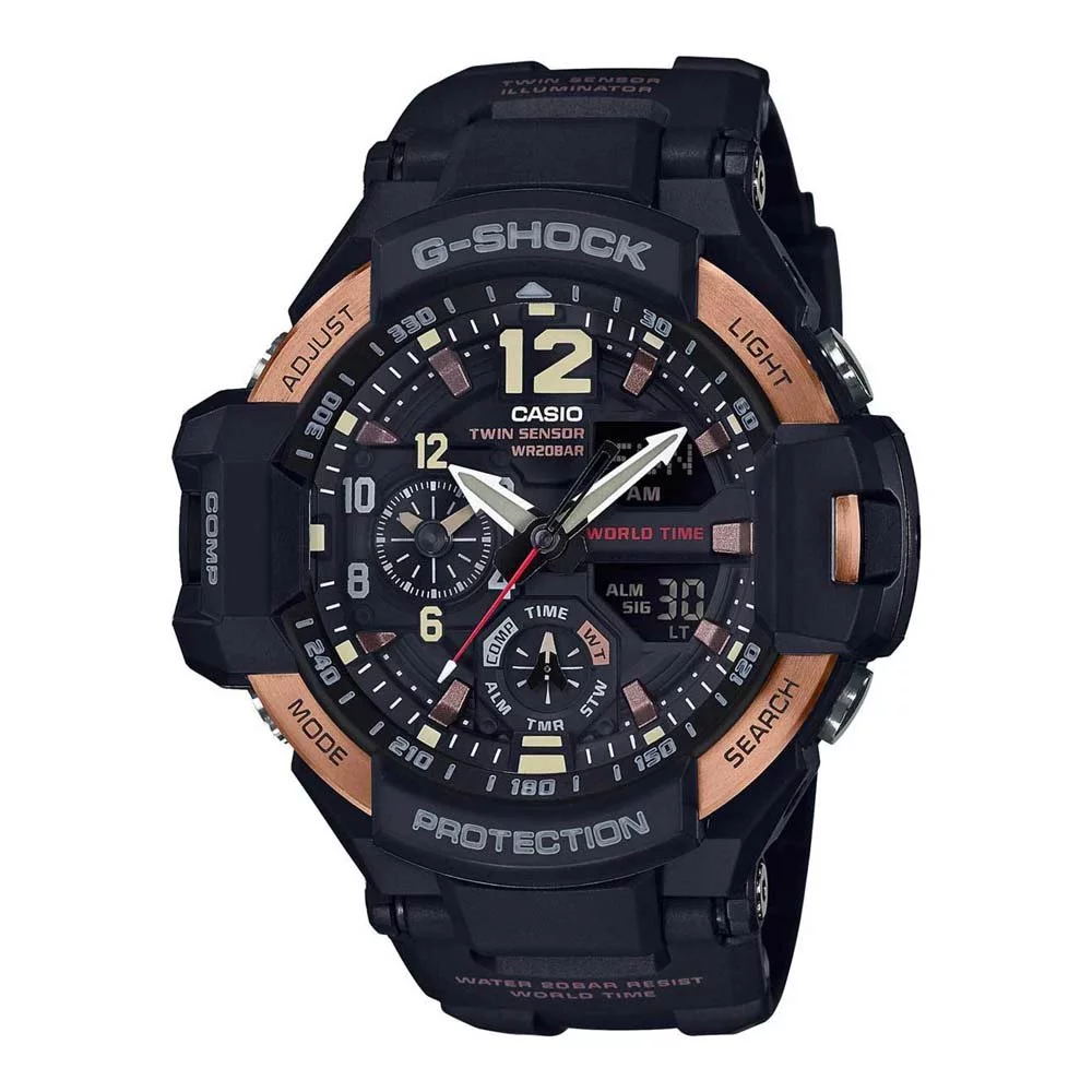 Casio G-Shock Master Of G Black Dial Men's Multifunction Watch GA1100RG-1A