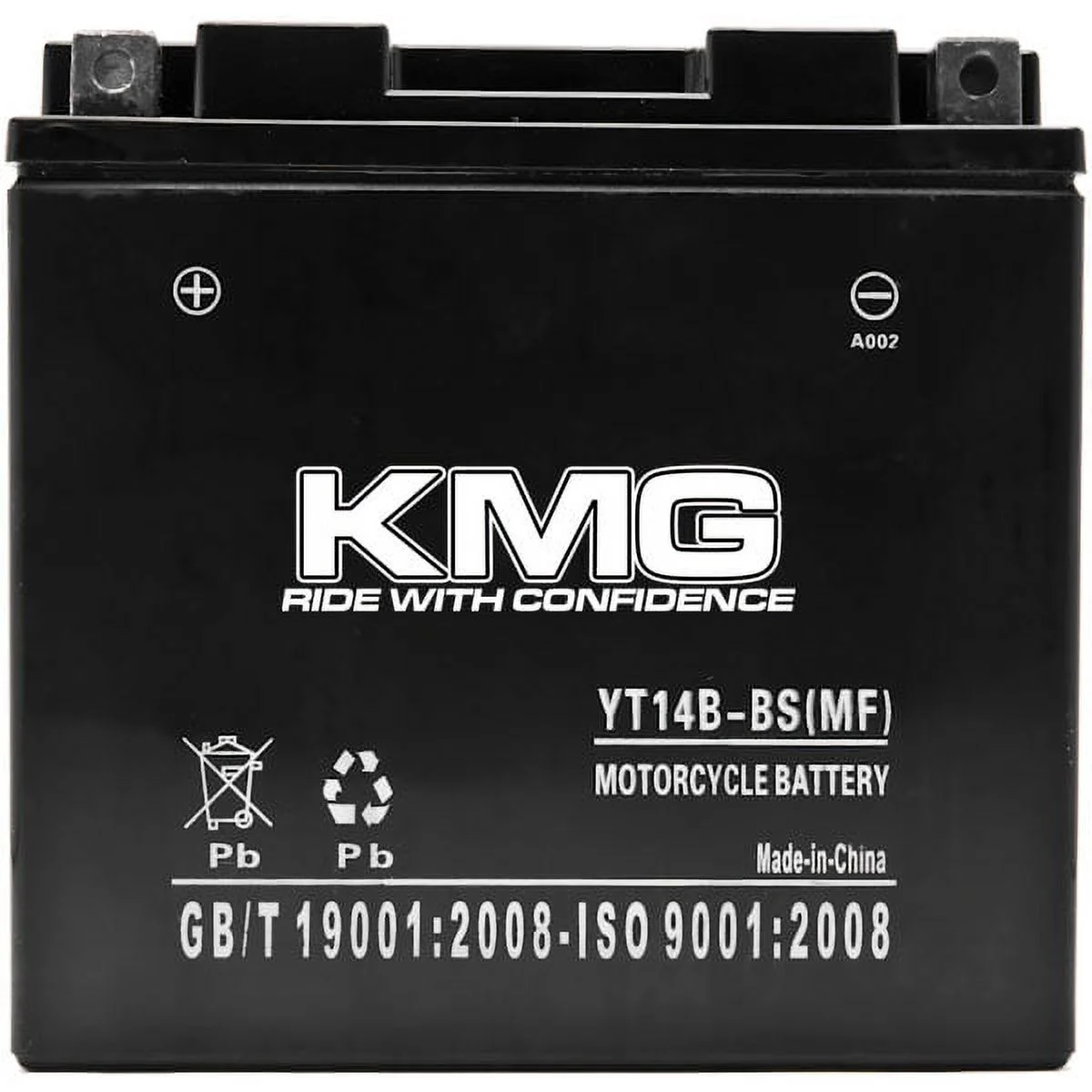 KMG YT14B-BS Battery Compatible with Yamaha 1854 Roadliner Raider Stratoliner 2006-2014 Sealed Maintenance Free 12V Battery High Performance SMF OEM Replacement Powersport Motorcycle ATV Snowmobile