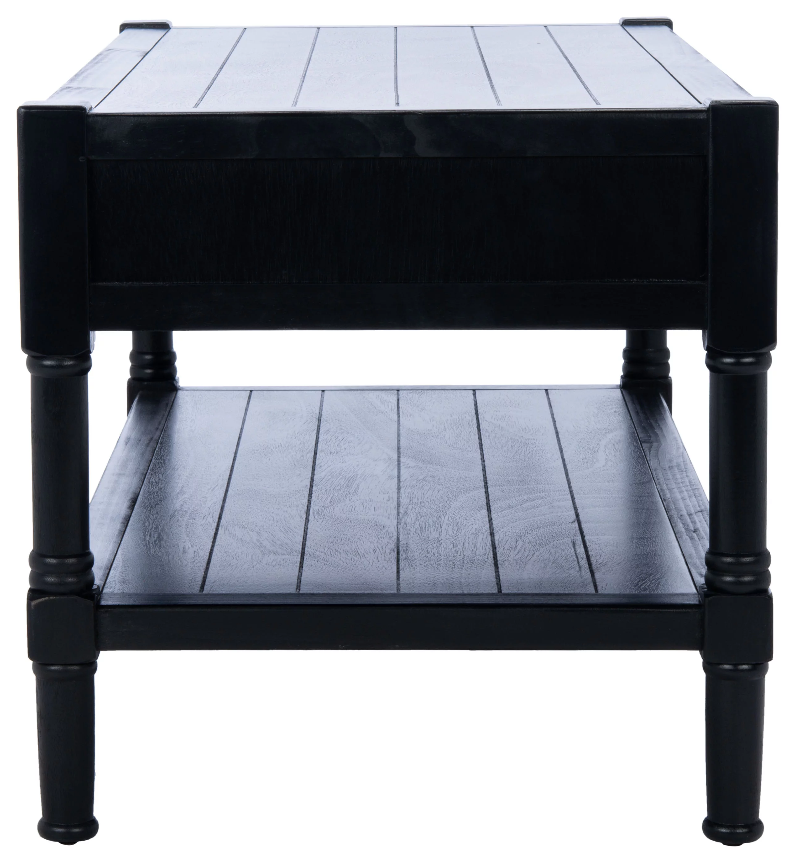 SAFAVIEH Filbert Solid 2 Drawer Coffee Table, Black