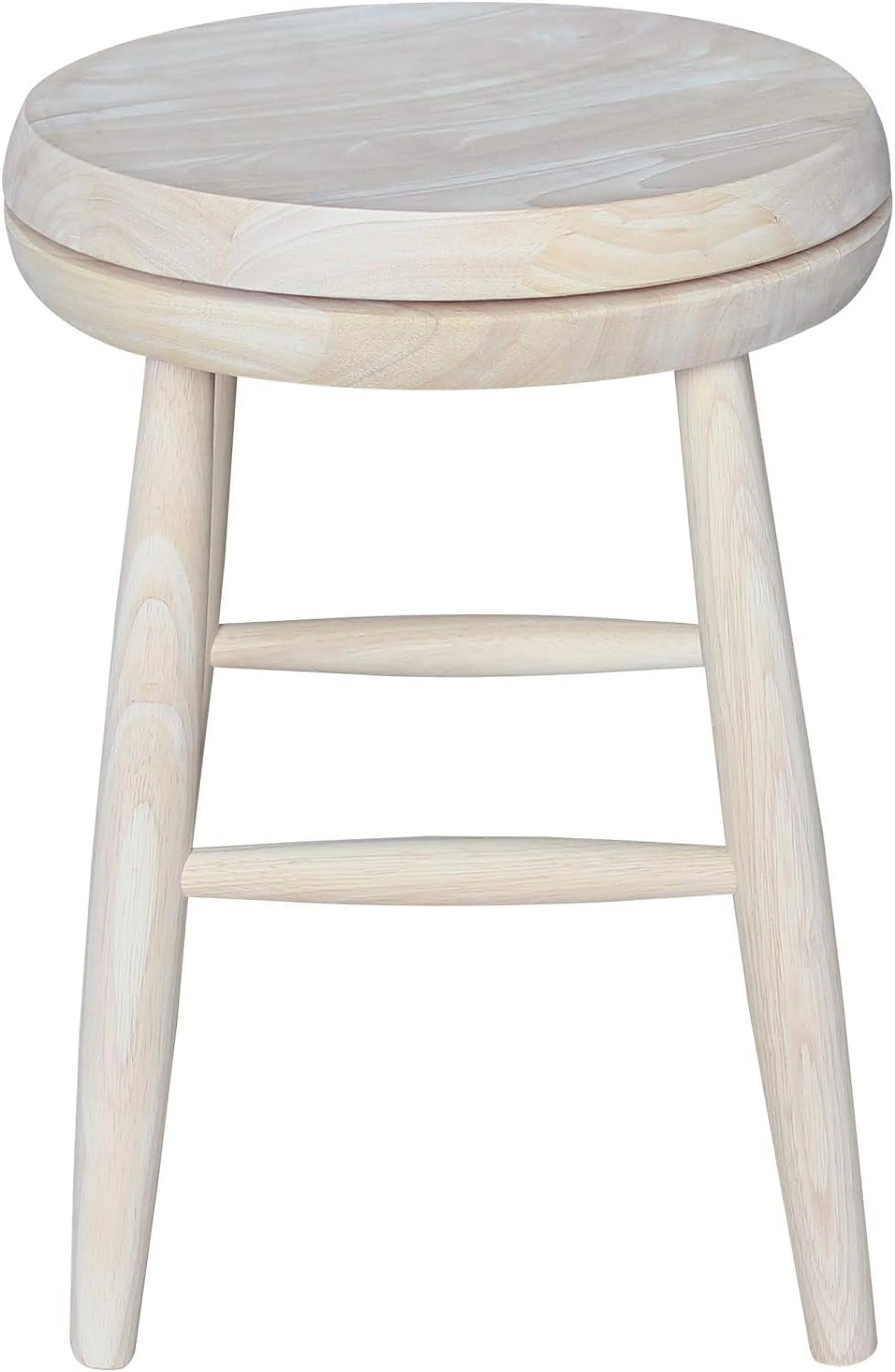 Swivel Stool Barstool, 18 Inch, Unfinished