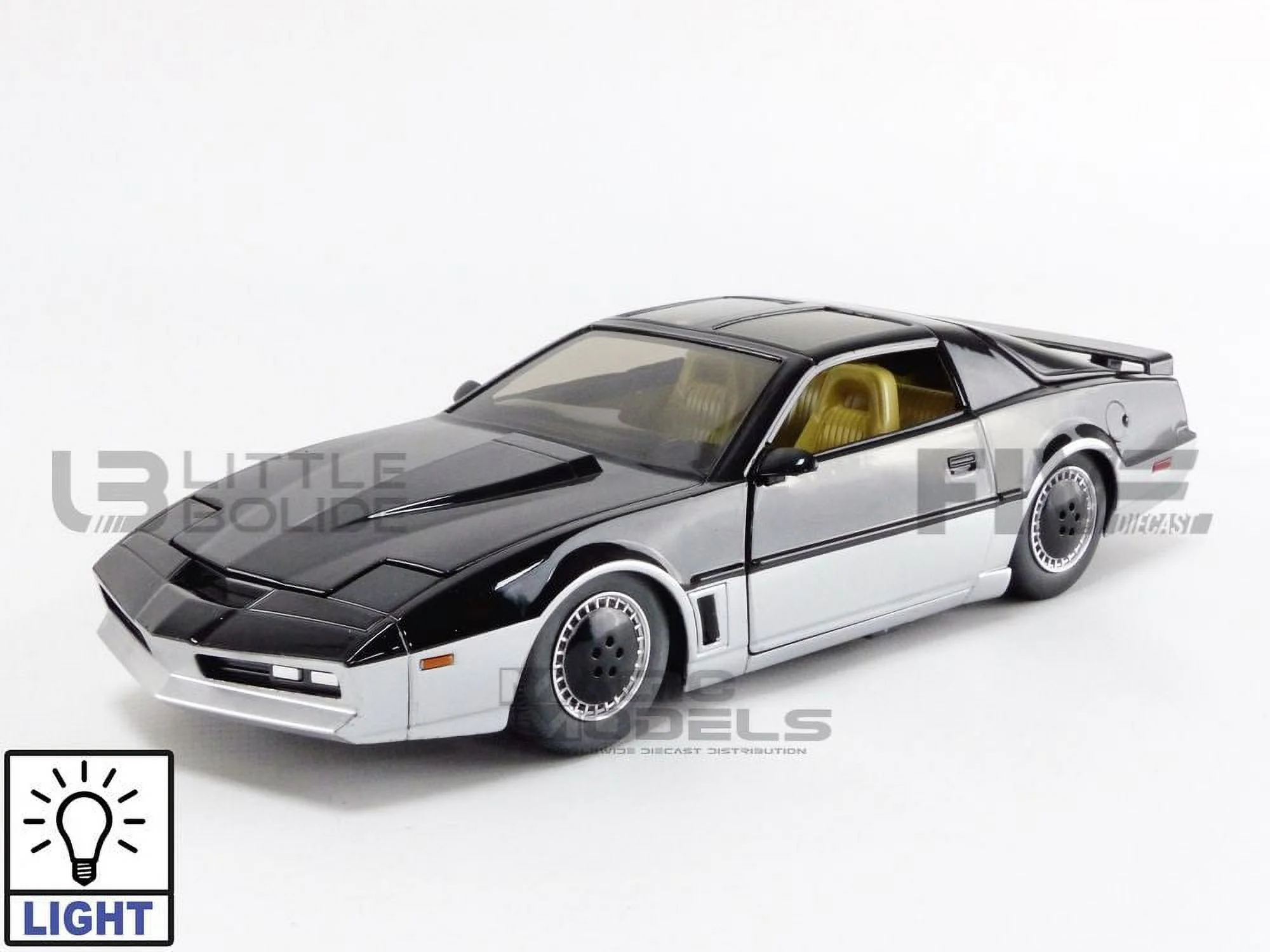 Jada Toys Hollywood Rides Knight Rider K A R 1982 Pontiac Firebird 1 24 Diecast Vehicle with Light Up Feature