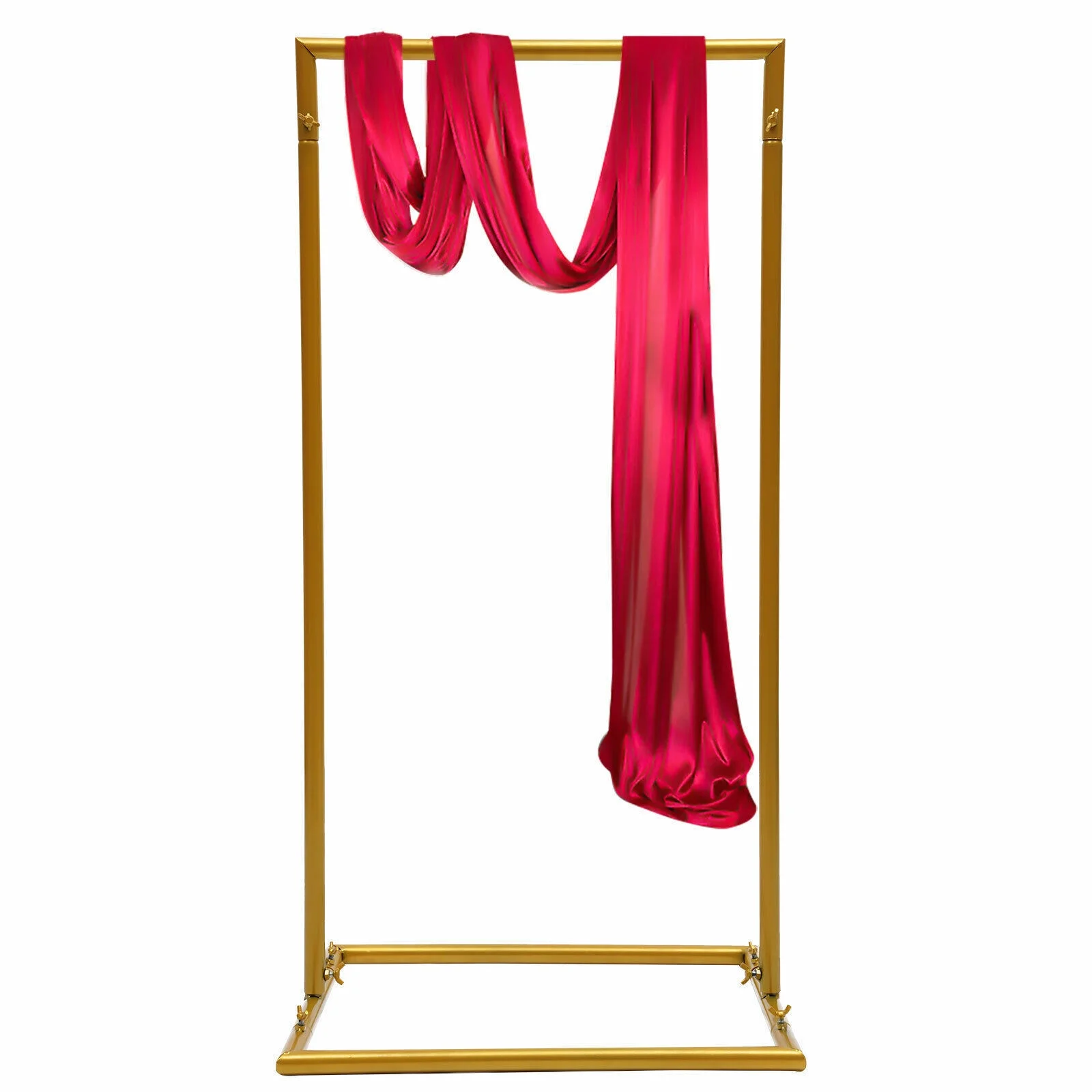 SHZICMY Wedding Metal Arch Frame Backdrop Garden Party Flower Ballon Stand Prop Decor for Flower Ballon Silk Decor 1m Metal Backdrop Archway Wedding Square Arch Stand