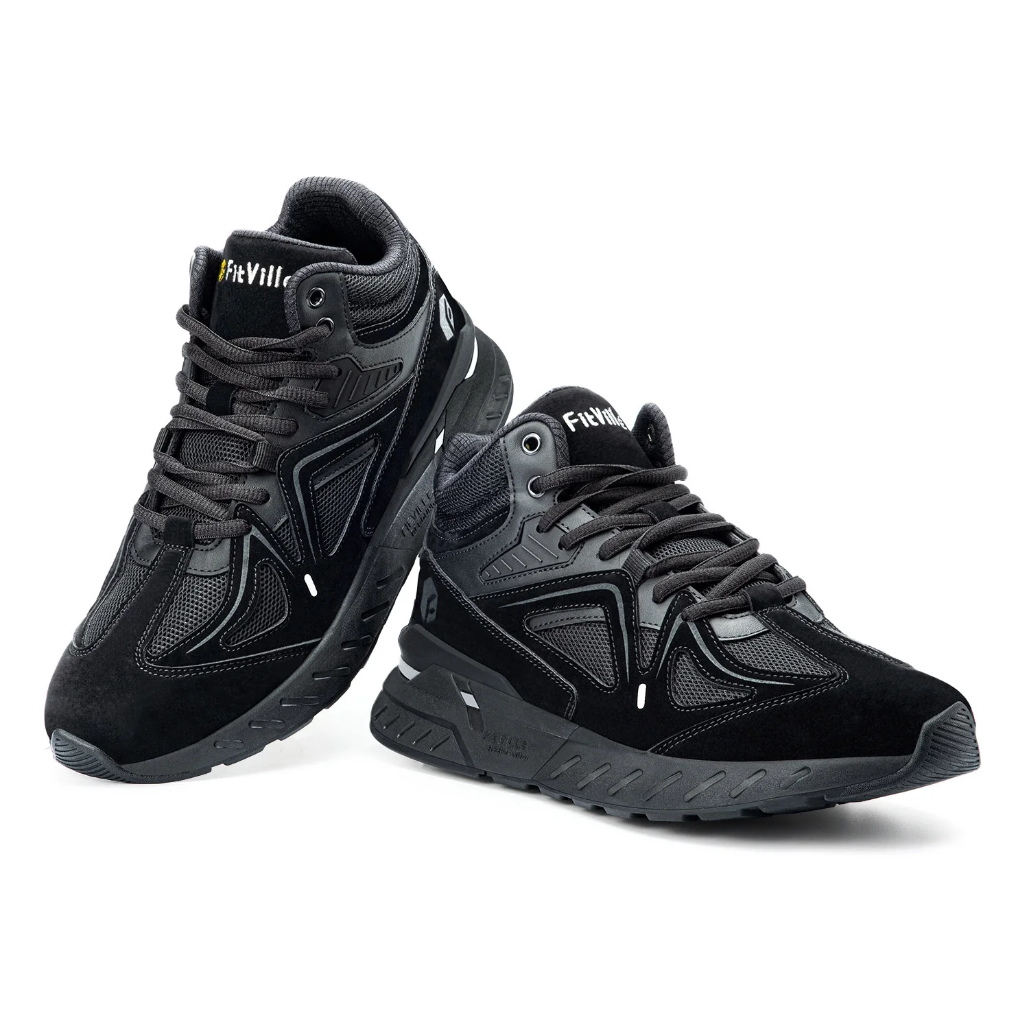 FitVille Men's Extra Wide Walking Shoes Wide Width Sneakers for Flat Foot Plantar Fasciitis Heel Pain Relief - Rebound Core