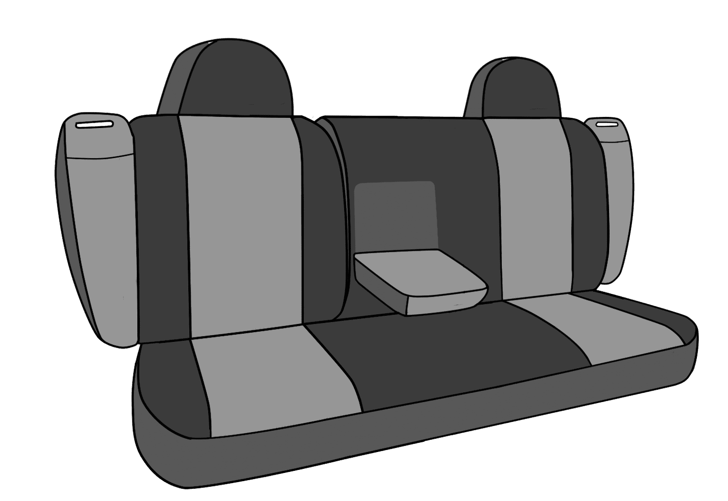 CalTrend Rear 60/40 Split Back & Solid Cushion Mossy Oak Seat Covers for 2015-2021 Dodge Charger - DG370-79MB Shadow Grass Blades Insert with Black Trim