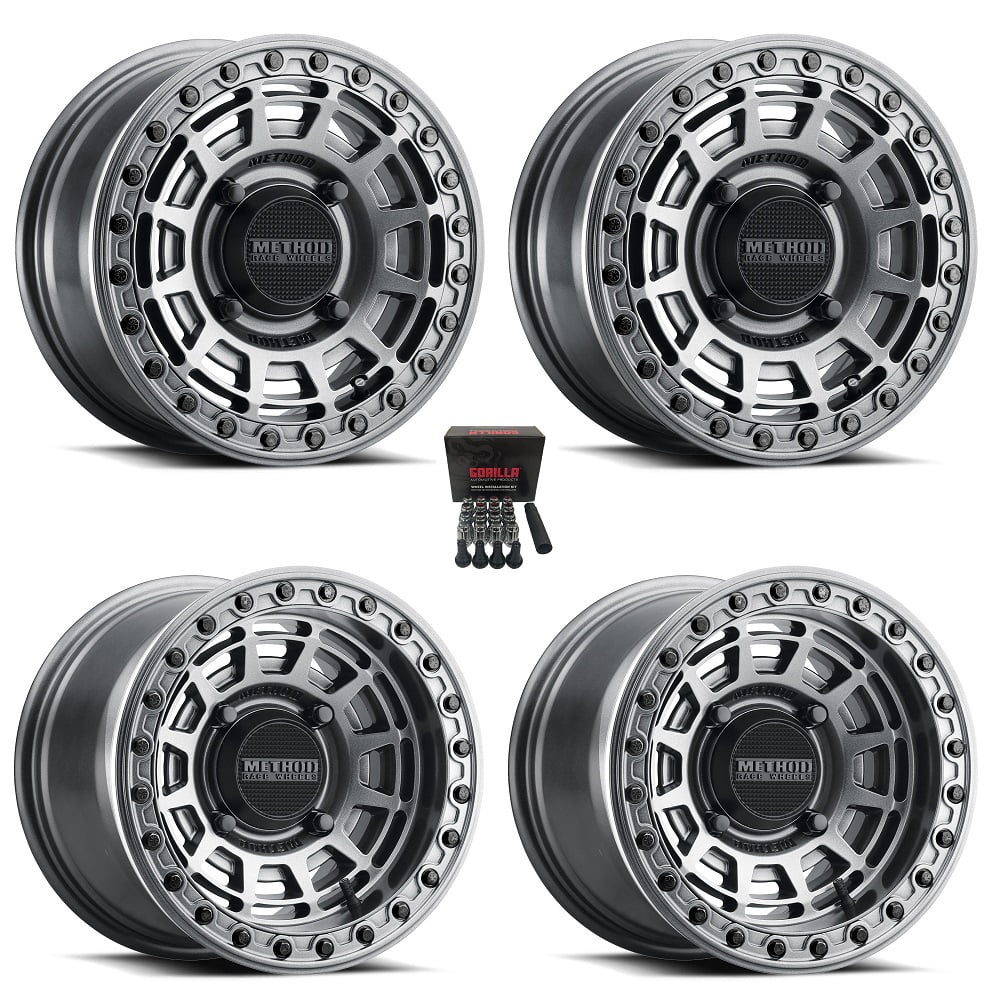 Method 415 15x10 Wide Wheels Graphite (+38mm) Can-Am Maverick X3 / Honda Pioneer 1000