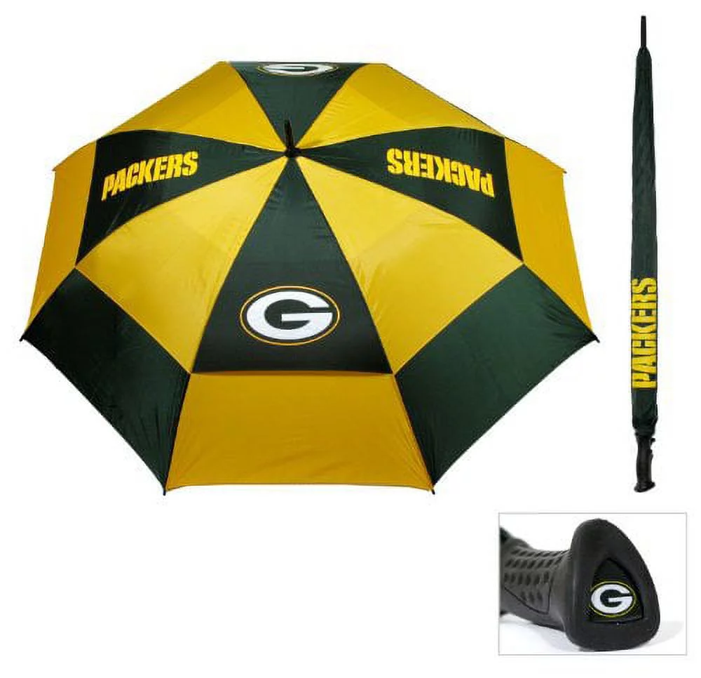 Team Golf 31069 Green Bay Packers 62 in. Double Canopy Umbrella