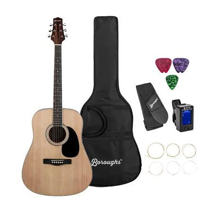 B30DNTPK Dreadnought Acoustic Guitar Pack, Natural