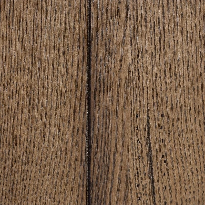 Bowery Hill 2 pc 5-Adjustable Shelf Tall Modern Wood Bookcase in Oak