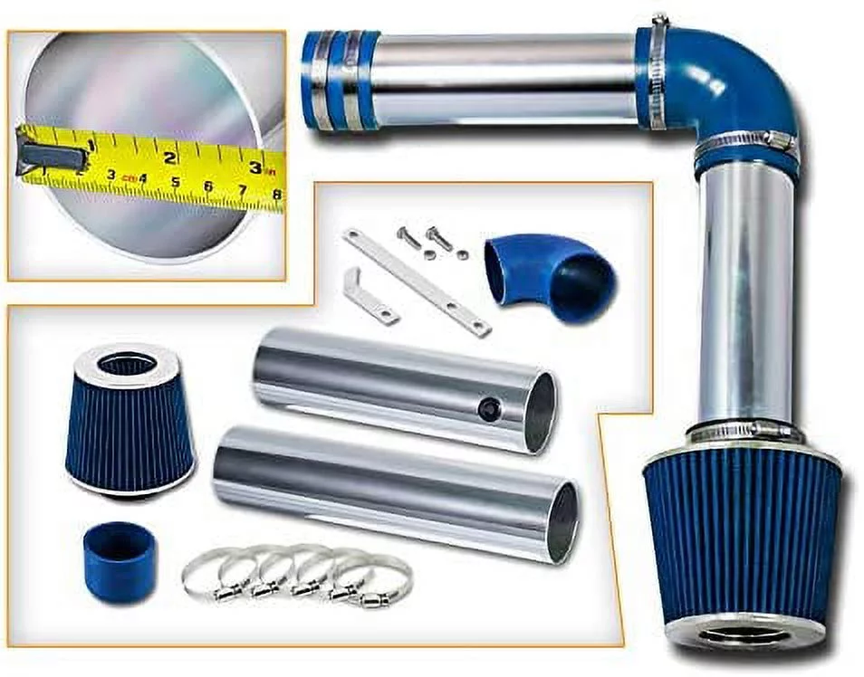 Rtunes Racing Cold Air Intake Kit + Filter Combo BLUE Compatible For 04-08 Acura TL 3.2L / 07-08 Acura TL TypeS / 05-08 Acura RL 3.5L