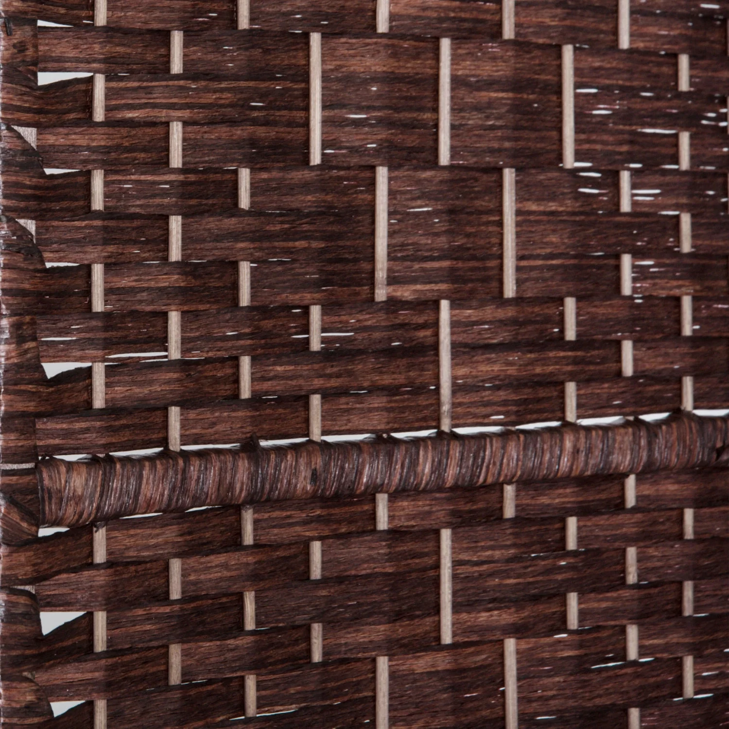 ZJbiubiuHome 6‘ Tall Wicker Weave 6 Panel Room Divider Privacy Screen - Brown