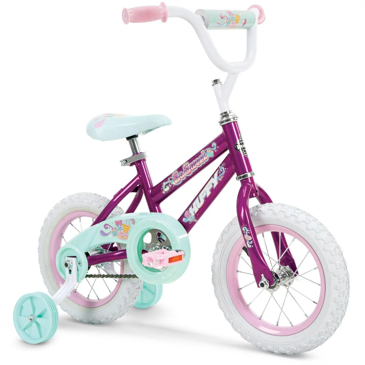 Huffy Girls' 12 in. So Sweet Bike, 1 Speed, Magenta